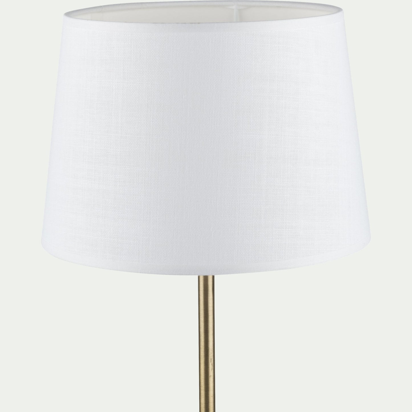 MISTRAL - Abat-jour tambour en coton D33cm - blanc capelan