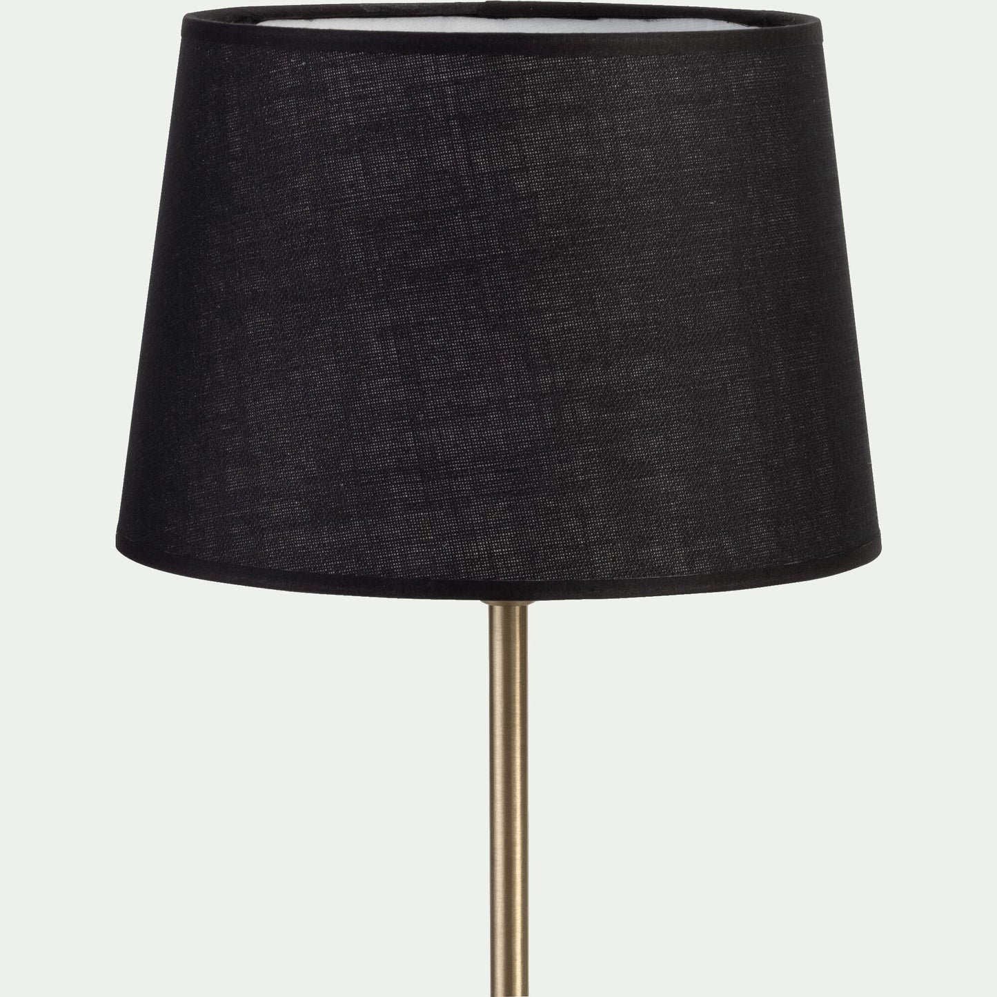 MISTRAL - Abat-jour tambour en coton D23cm - noir