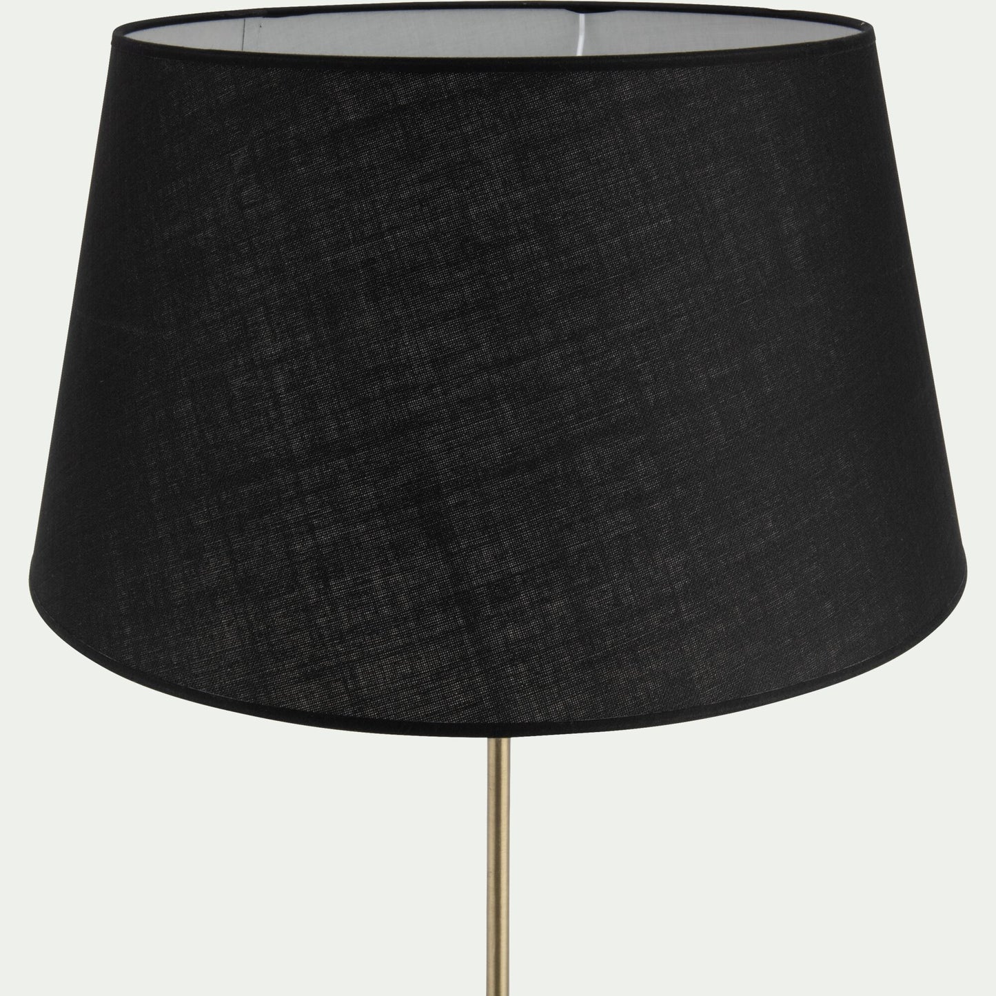 MISTRAL - Abat-jour tambour en coton - D45cm noir