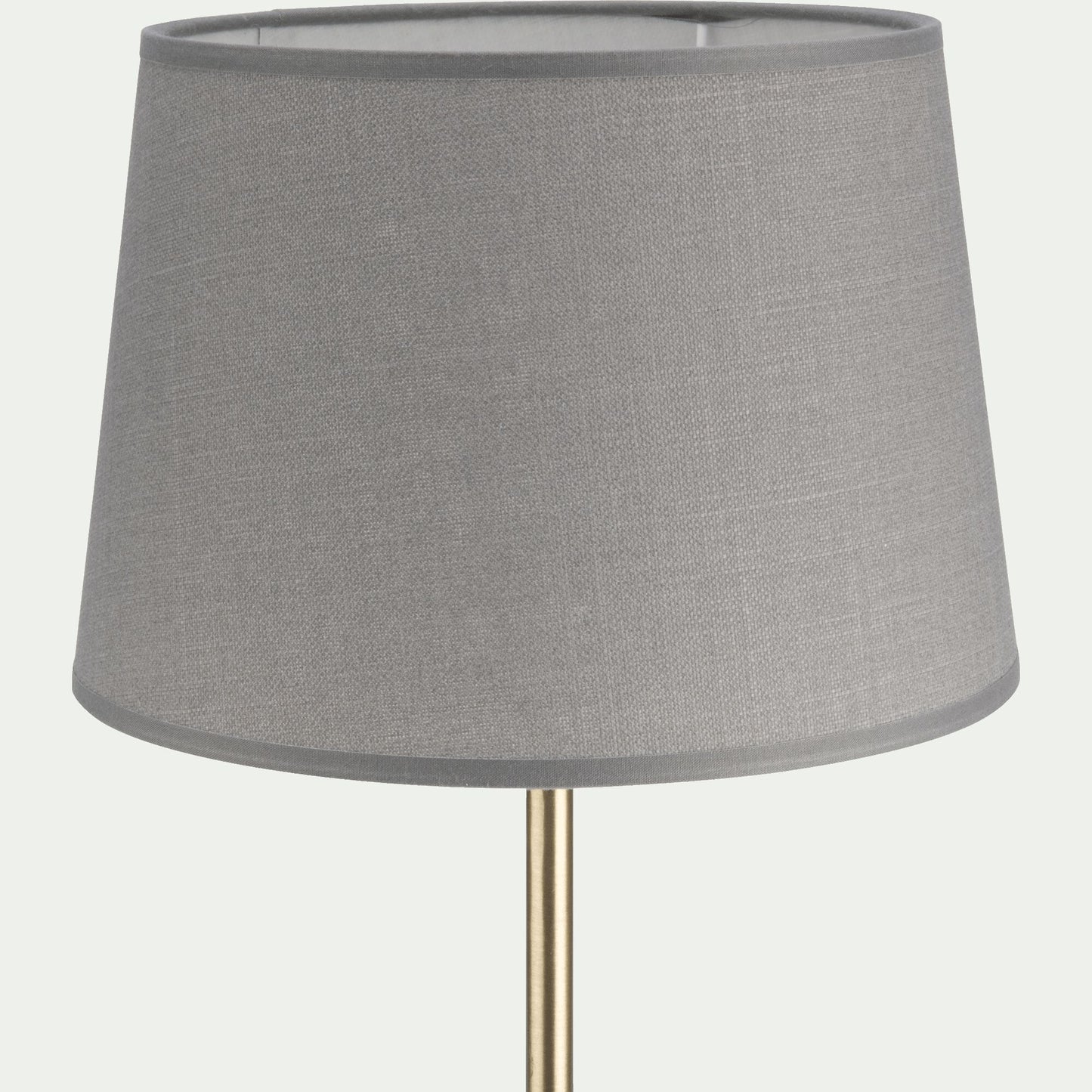 MISTRAL - Abat-jour tambour en coton D18cm - gris restanque