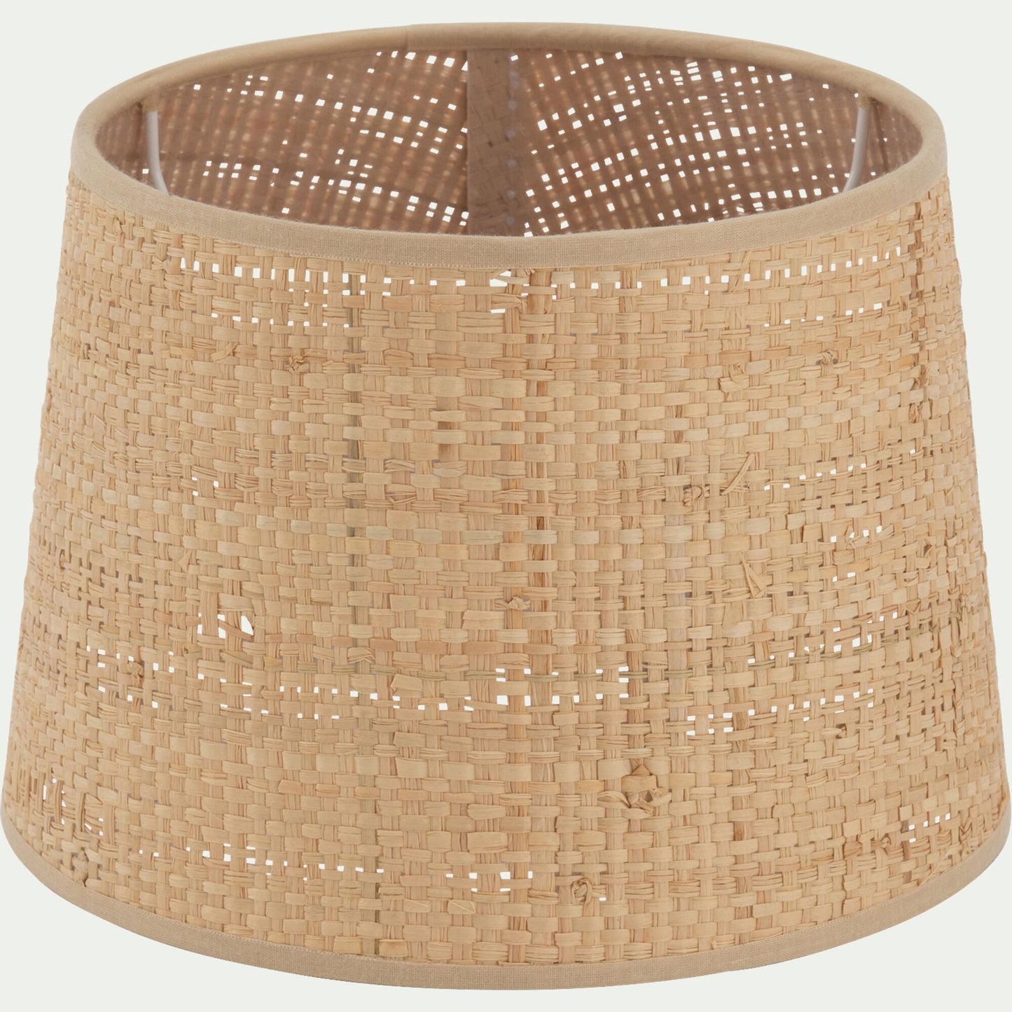 RAPHIA - Abat-jour tambour en raphia D20cm - naturel