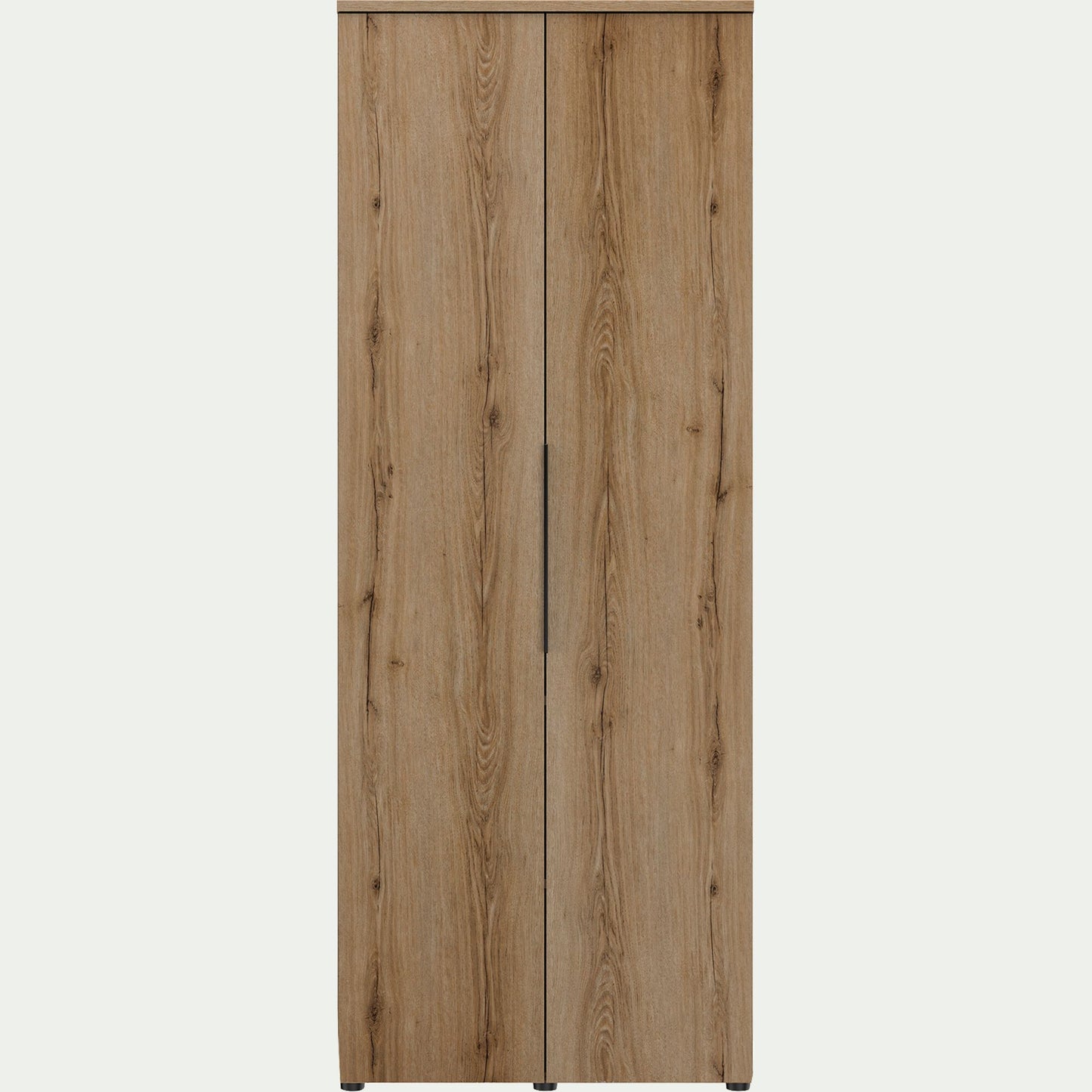 LUCIAN - Armoire 2 portes en bois H210cm - bois clair