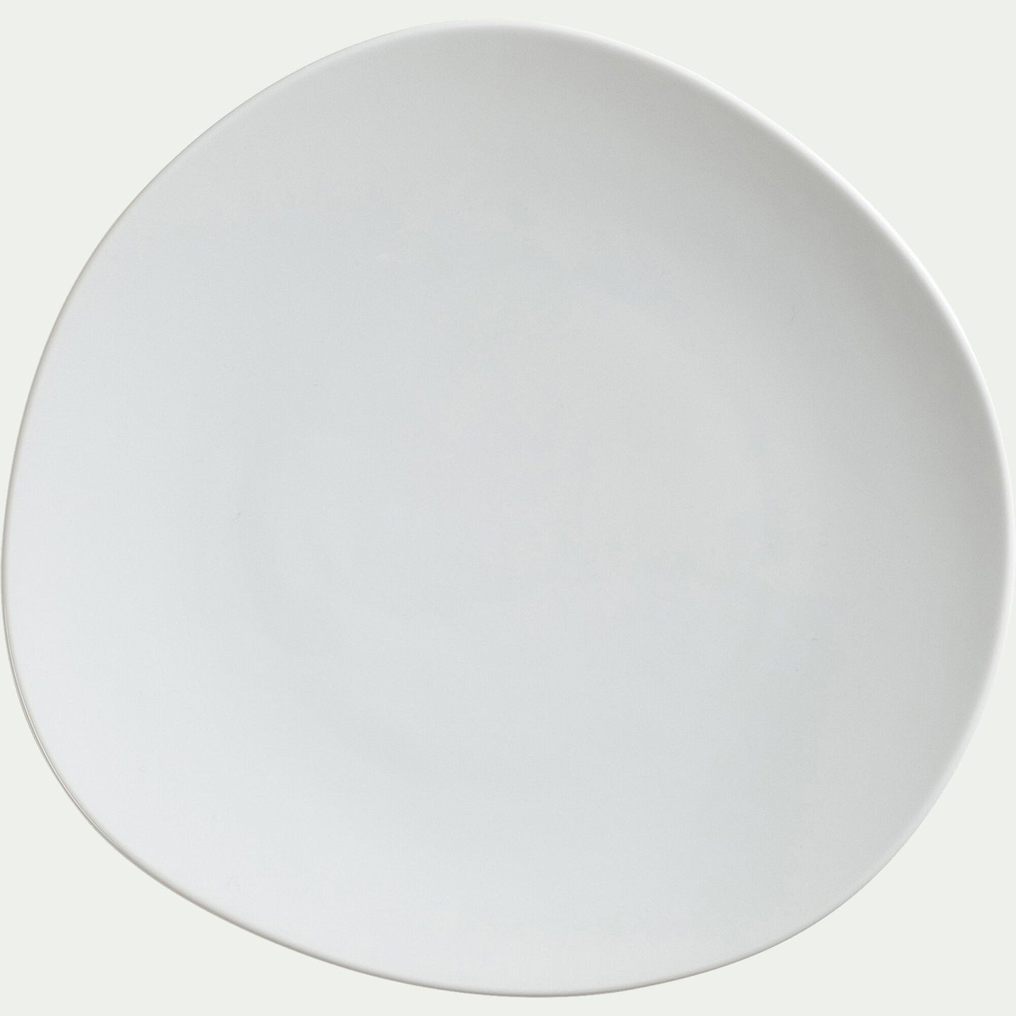 CAILLA - Assiette plate en porcelaine D28cm - blanc
