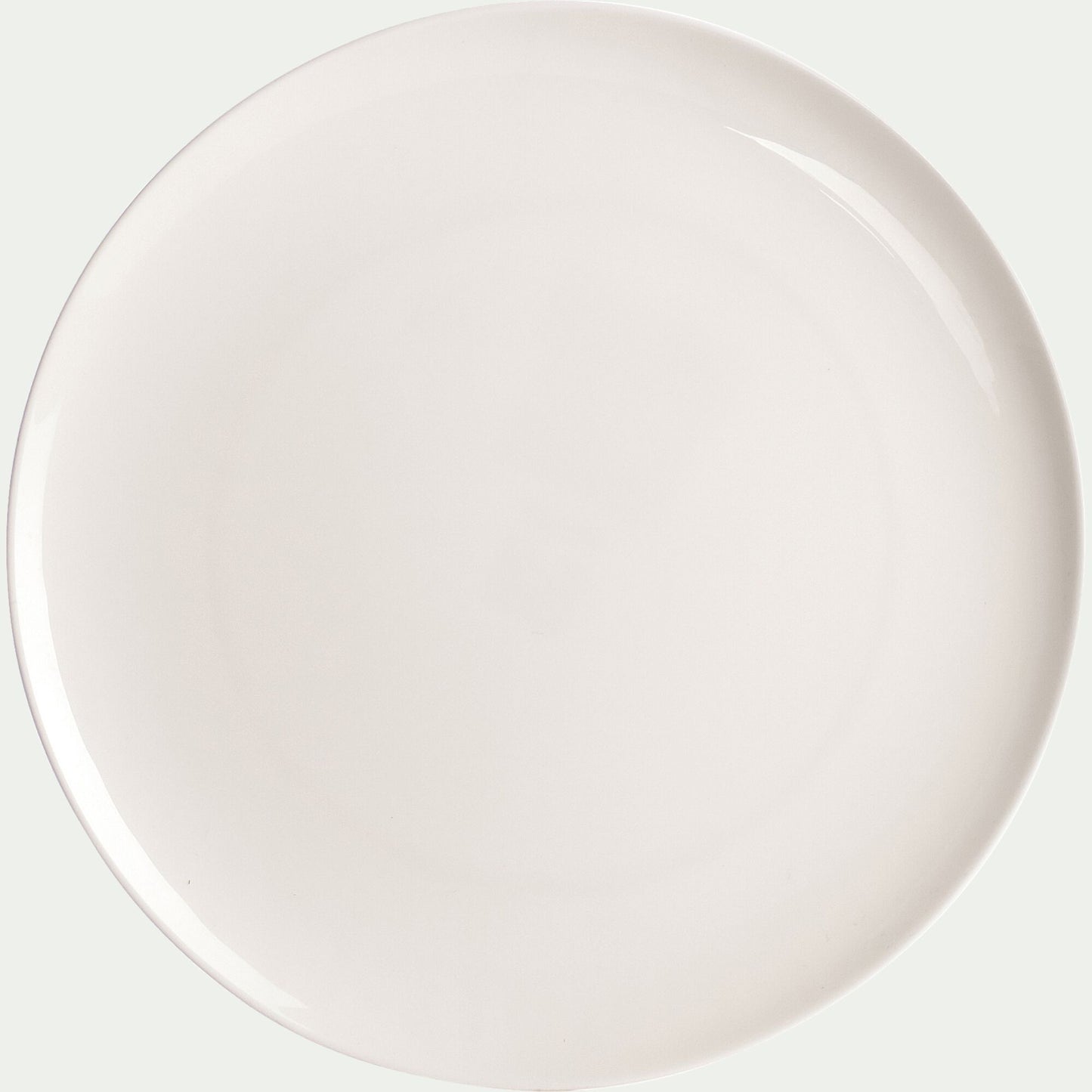 SENANQUE - Assiette plate en porcelaine D25cm - blanc