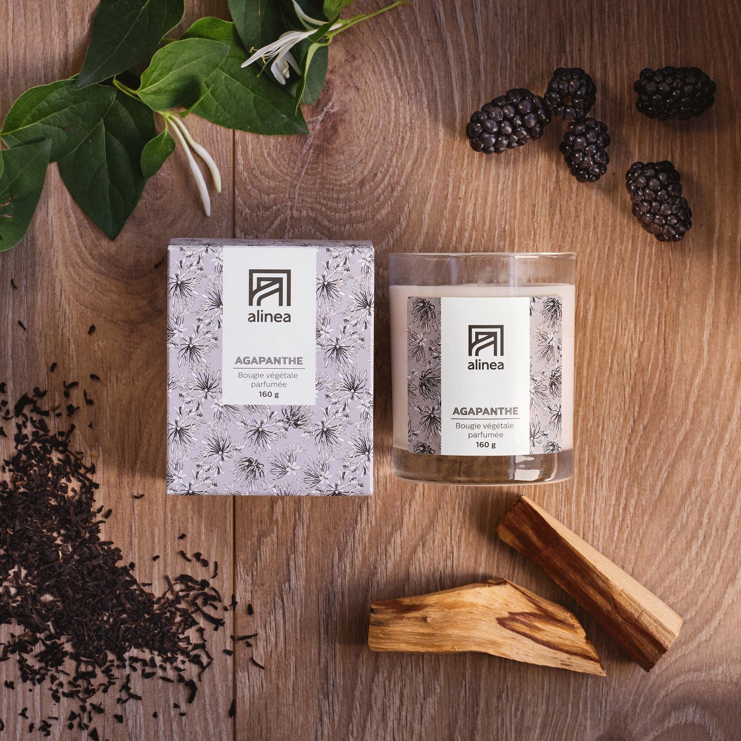 SIGNATURE - Bougie parfumée senteur Agapanthe 160g
