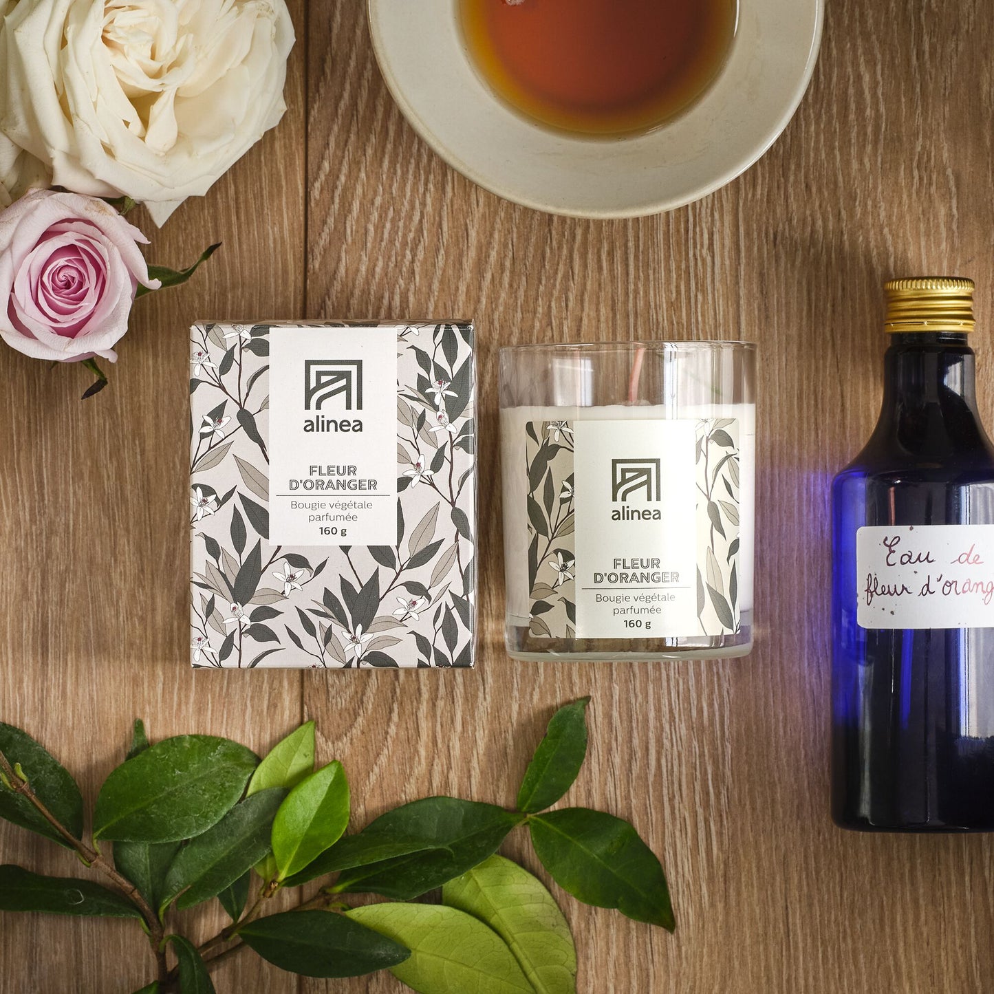 SIGNATURE - Bougie parfumée senteur Fleur d'Oranger 160g