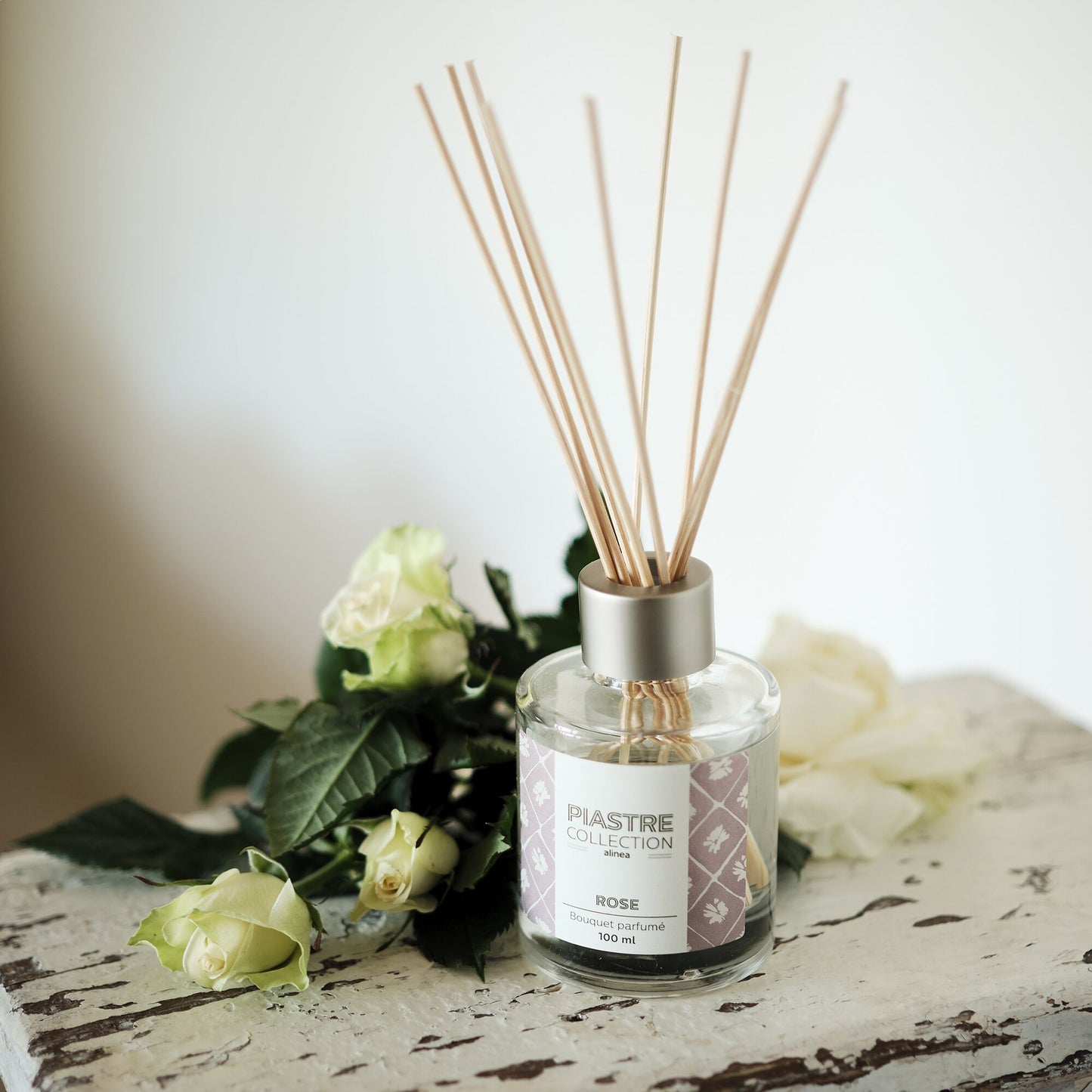 PIASTRE - Diffuseur de parfum senteur Rose 100ml