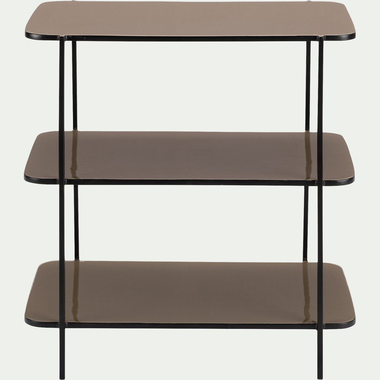 SANTOLINE - Bout de canapé en acier L30xH55cm - beige