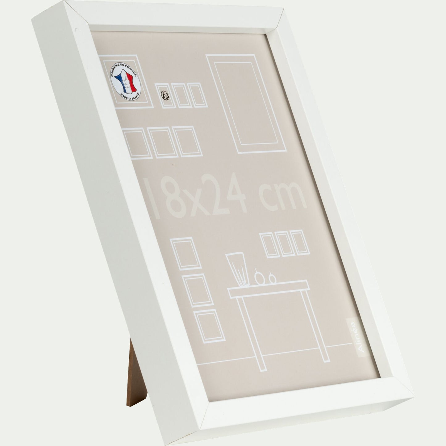 PAHA - Cadre photo en bois 18x24cm - blanc