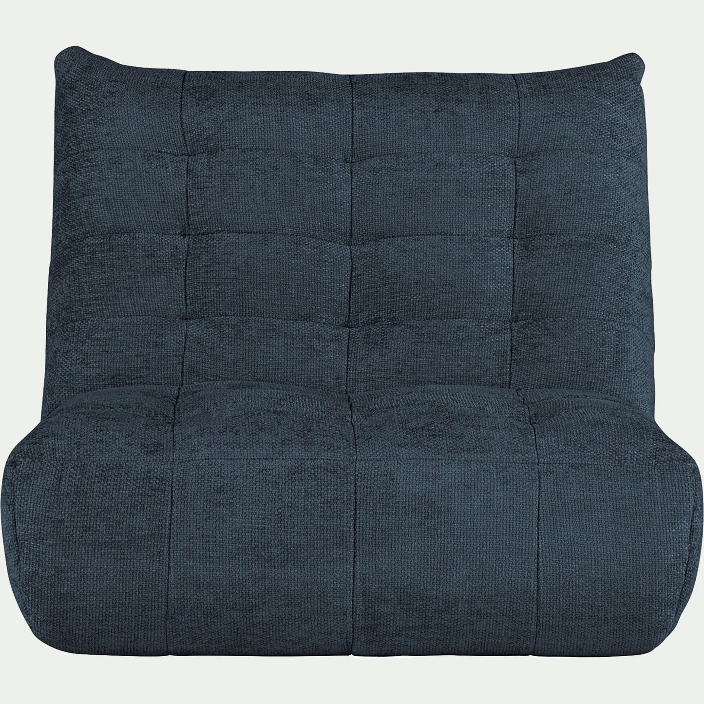 SCALO - Canapé 2 places fixe en tissu chenille - bleu marine