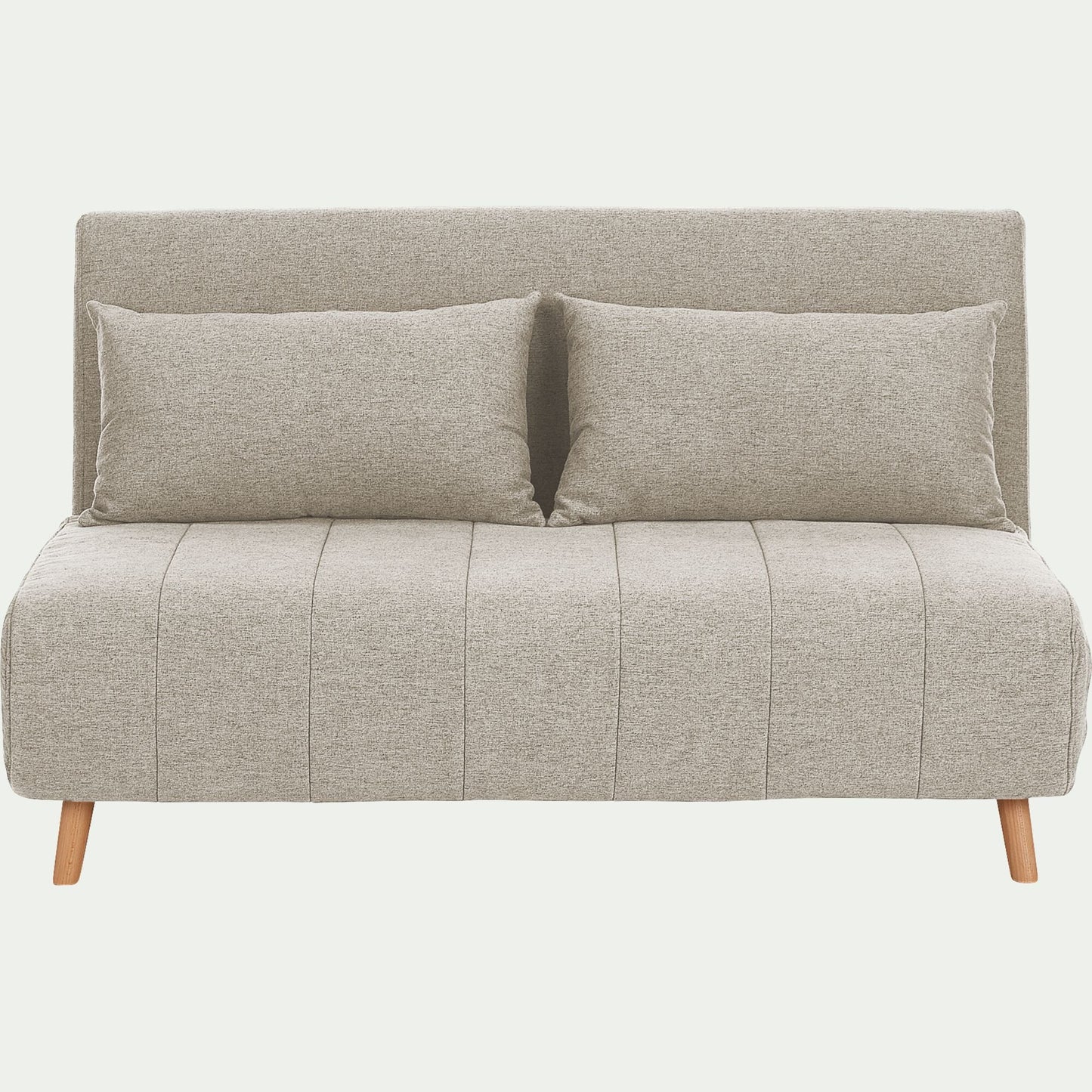 NOLI - Canapé 2 places convertible en tissu - beige roucas