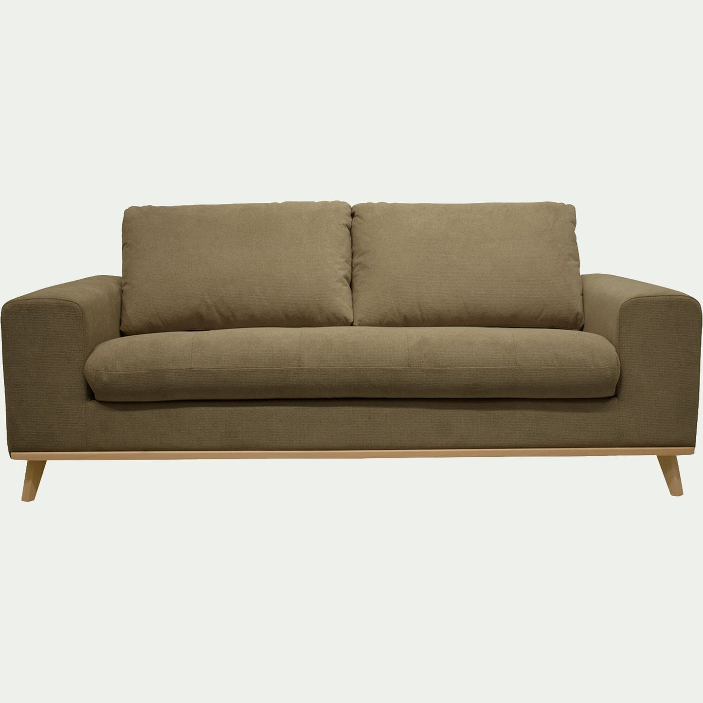 CAPIA - Canapé 3 places convertible en tissu crown - vert cèdre