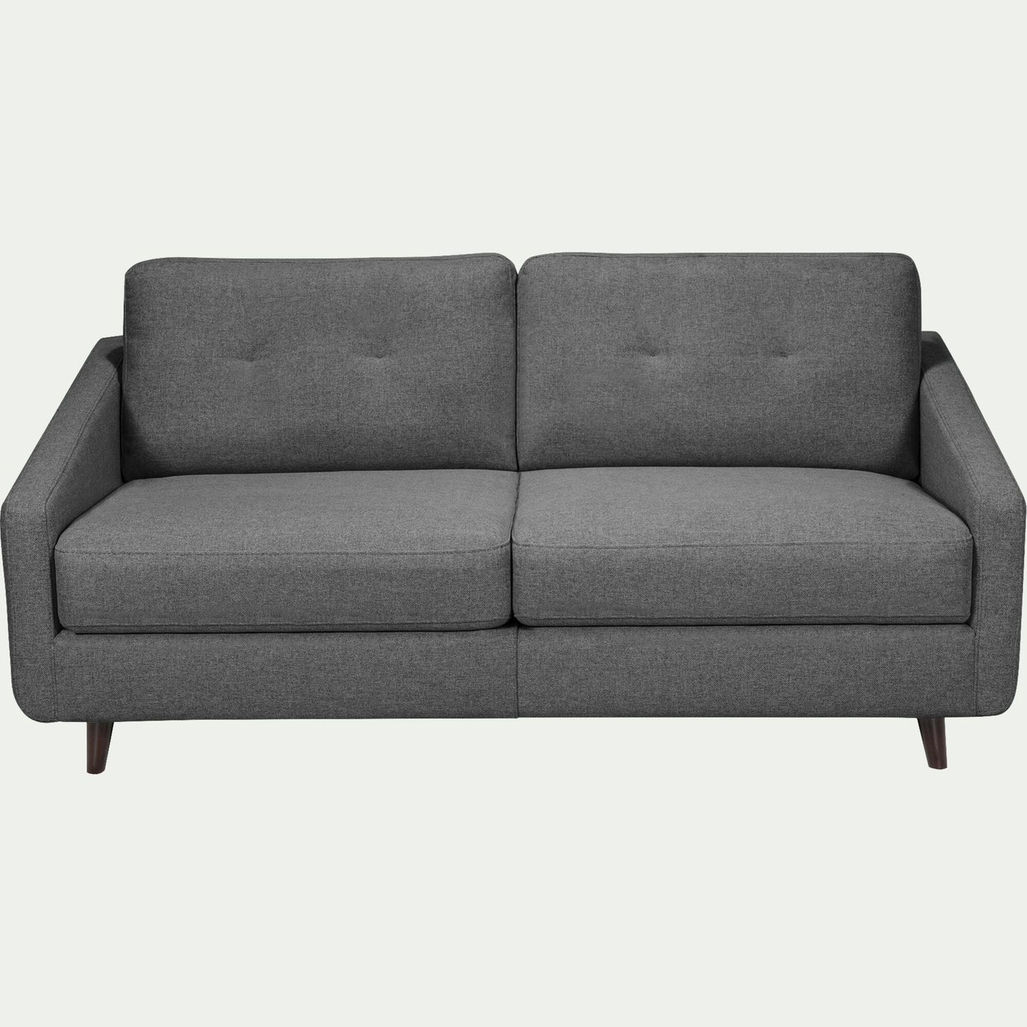 VALENT - Canapé 3 places convertible en tissu - gris anthracite