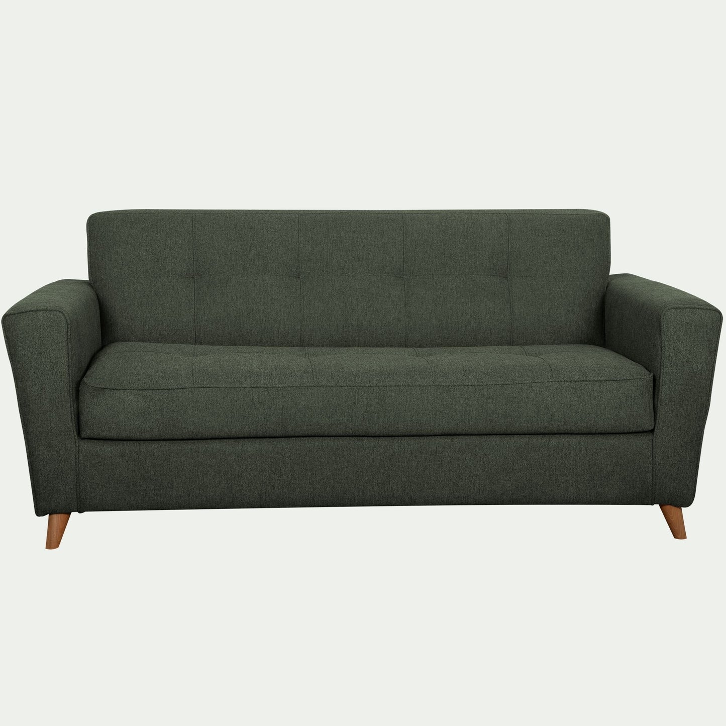 VICKY - Canapé 3 places convertible en tissu - vert