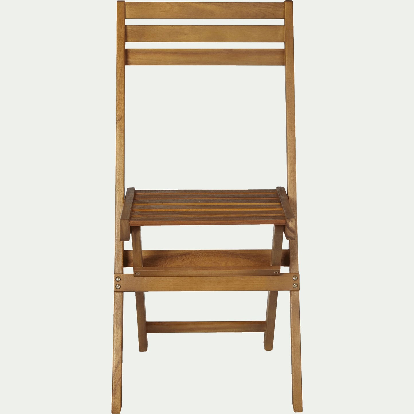 MILANA - Chaise de jardin pliante en acacia - bois clair