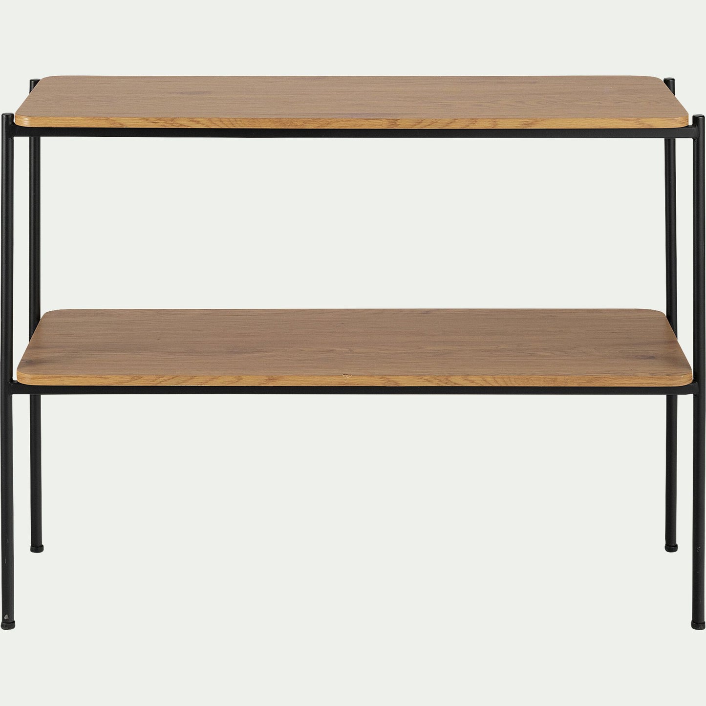 ISEO - Console en bois et métal L100xl35xH77cm - bois clair