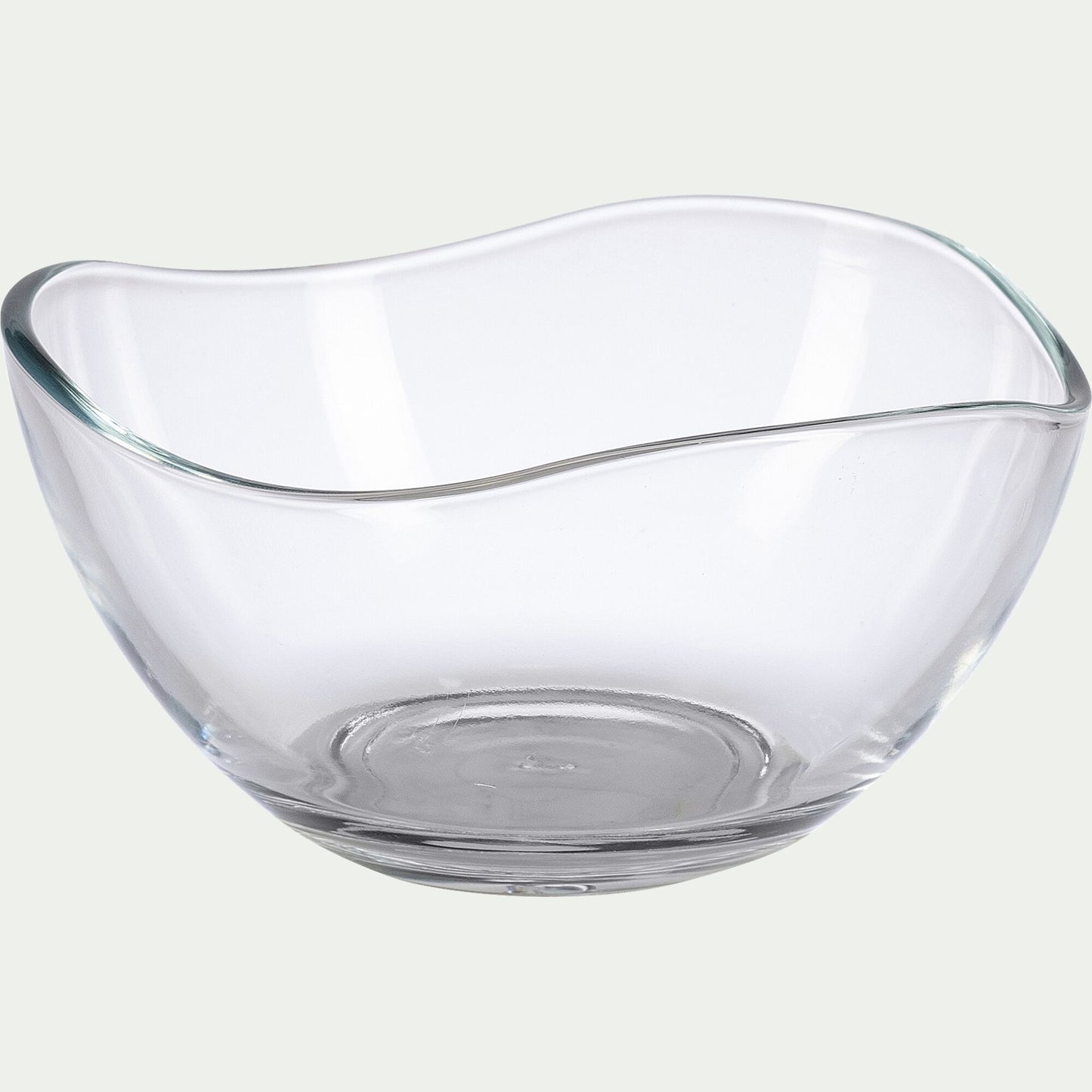 VAGUE - Coupelle ondulée en cristallin D12cm - transparent