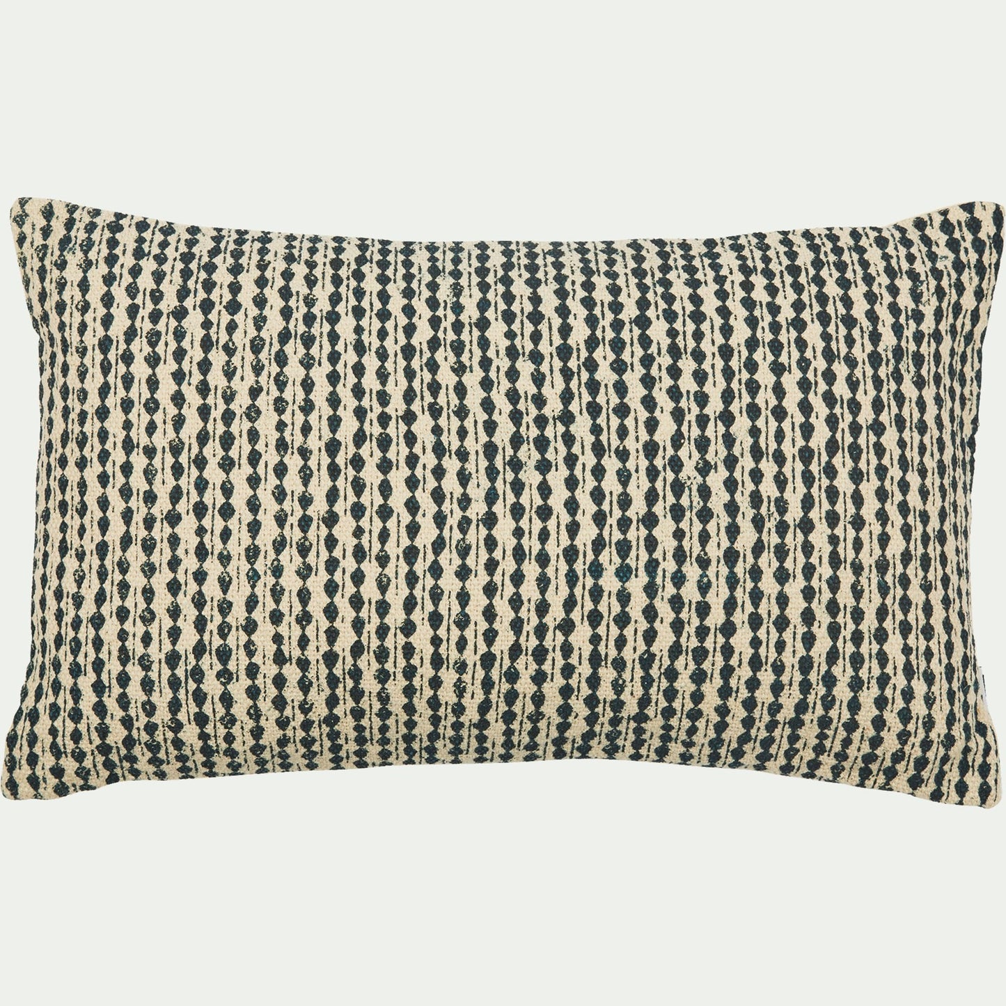 BARRAS - coussin en coton à motifs bleu figuerolles 30x50 cm