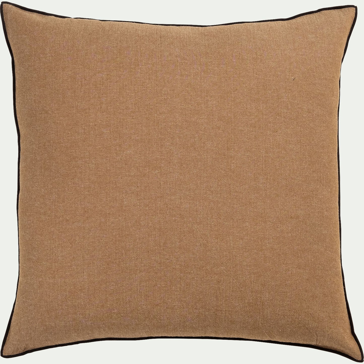 LINIA - Coussin points bourdon en coton - brun alep 45x45cm