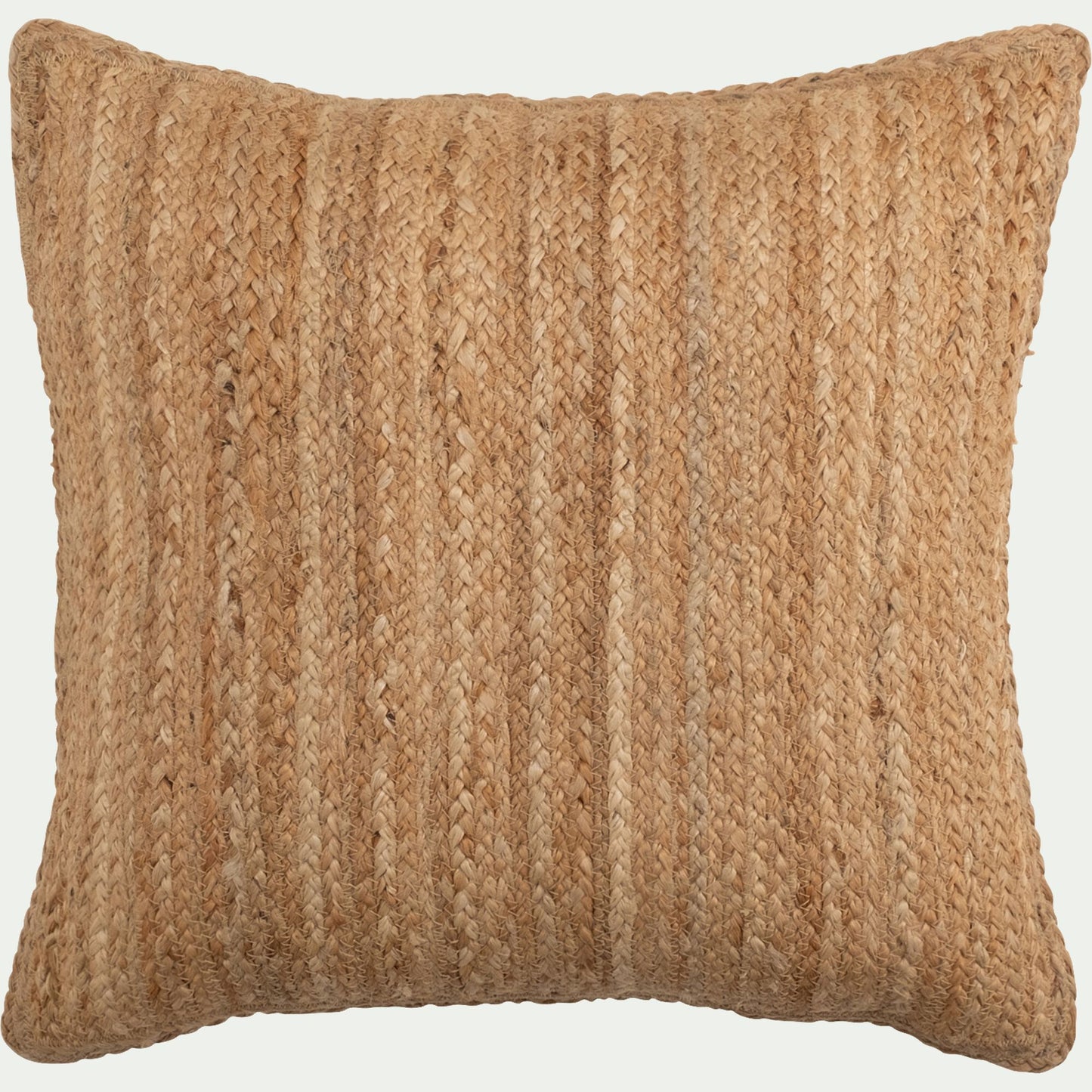 RUSH - Coussin en toile de jute tressée 45x45cm - naturel