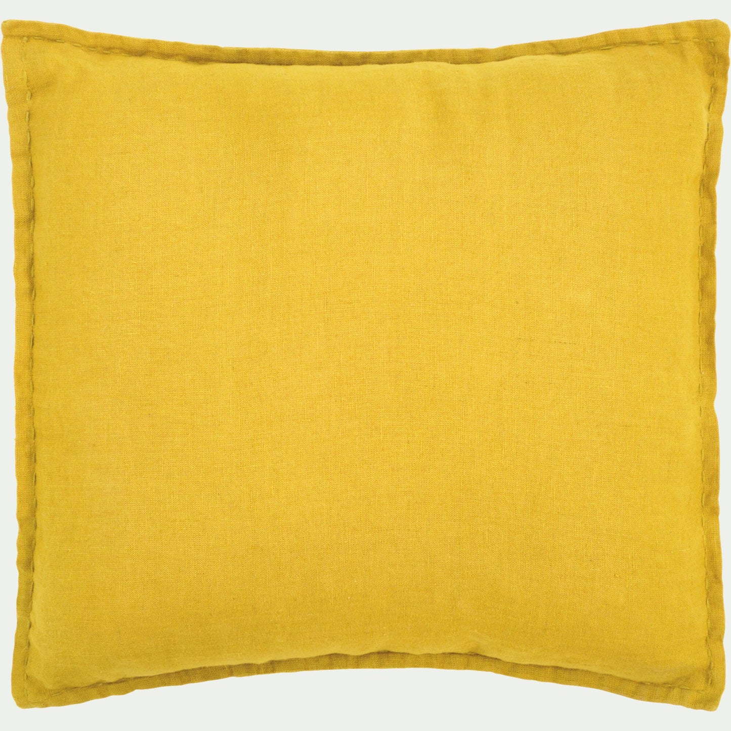 VINON - Coussin en lin lavé 45x45cm - jaune archillea