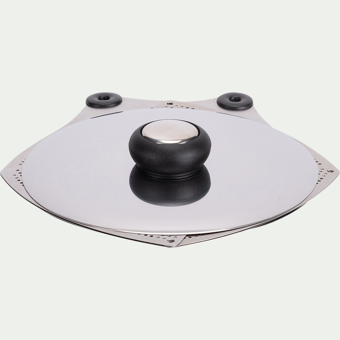 EVENTAIL - Couvercle ajustable en inox - gris métallisé