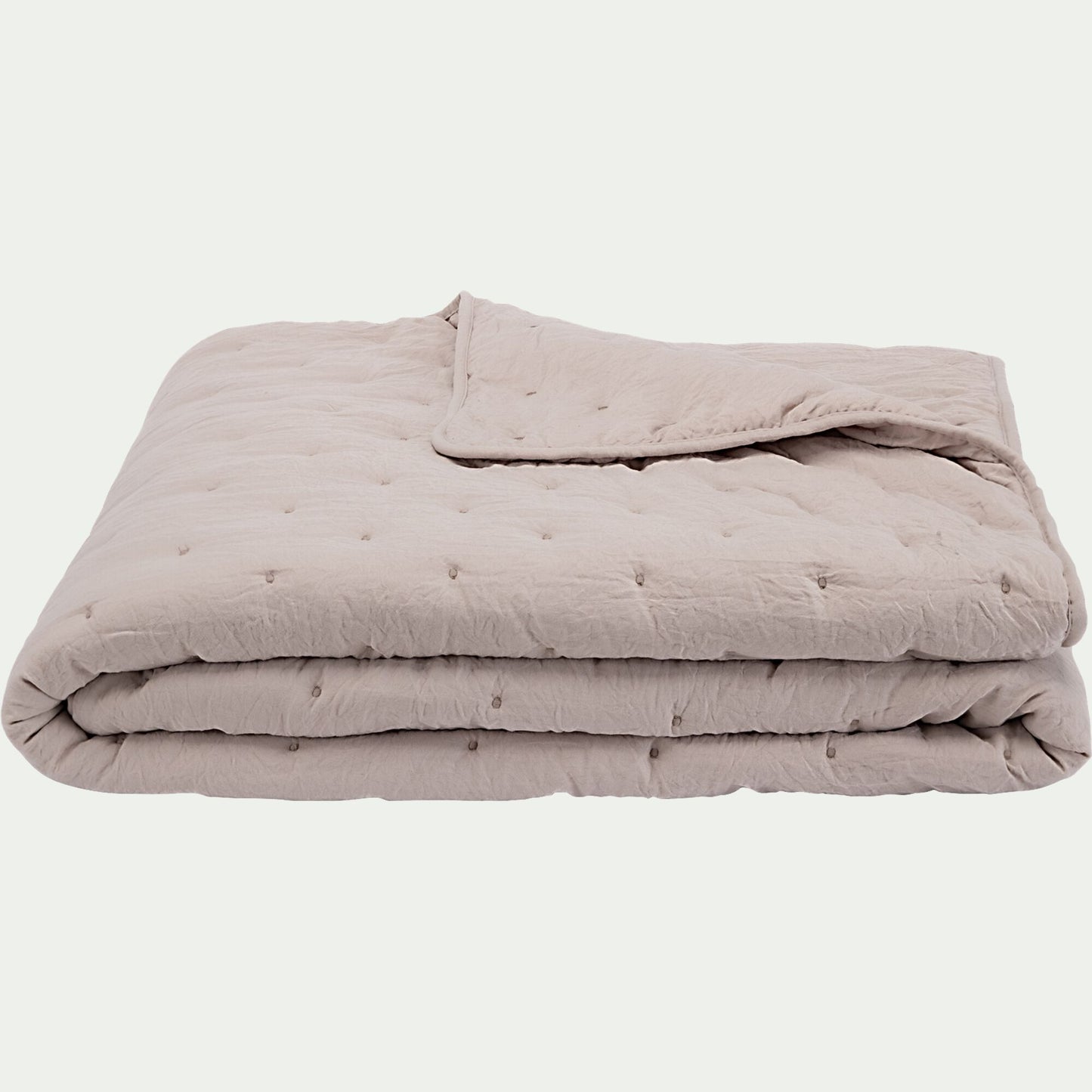 BADOUR - Couvre-lit 180x230cm effet capitonné - beige alpilles