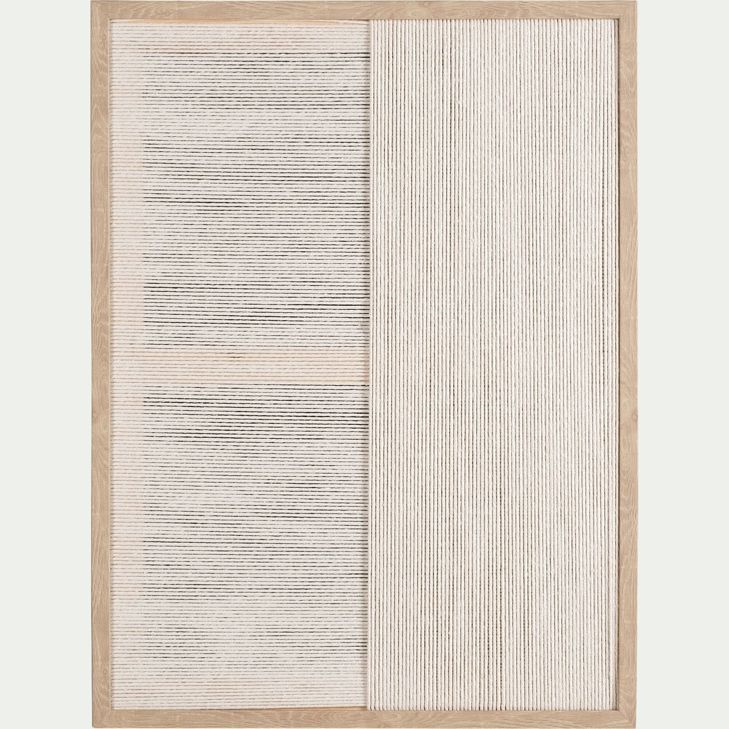 CATTARE - Cadre décoratif en corde 45x60cm - beige