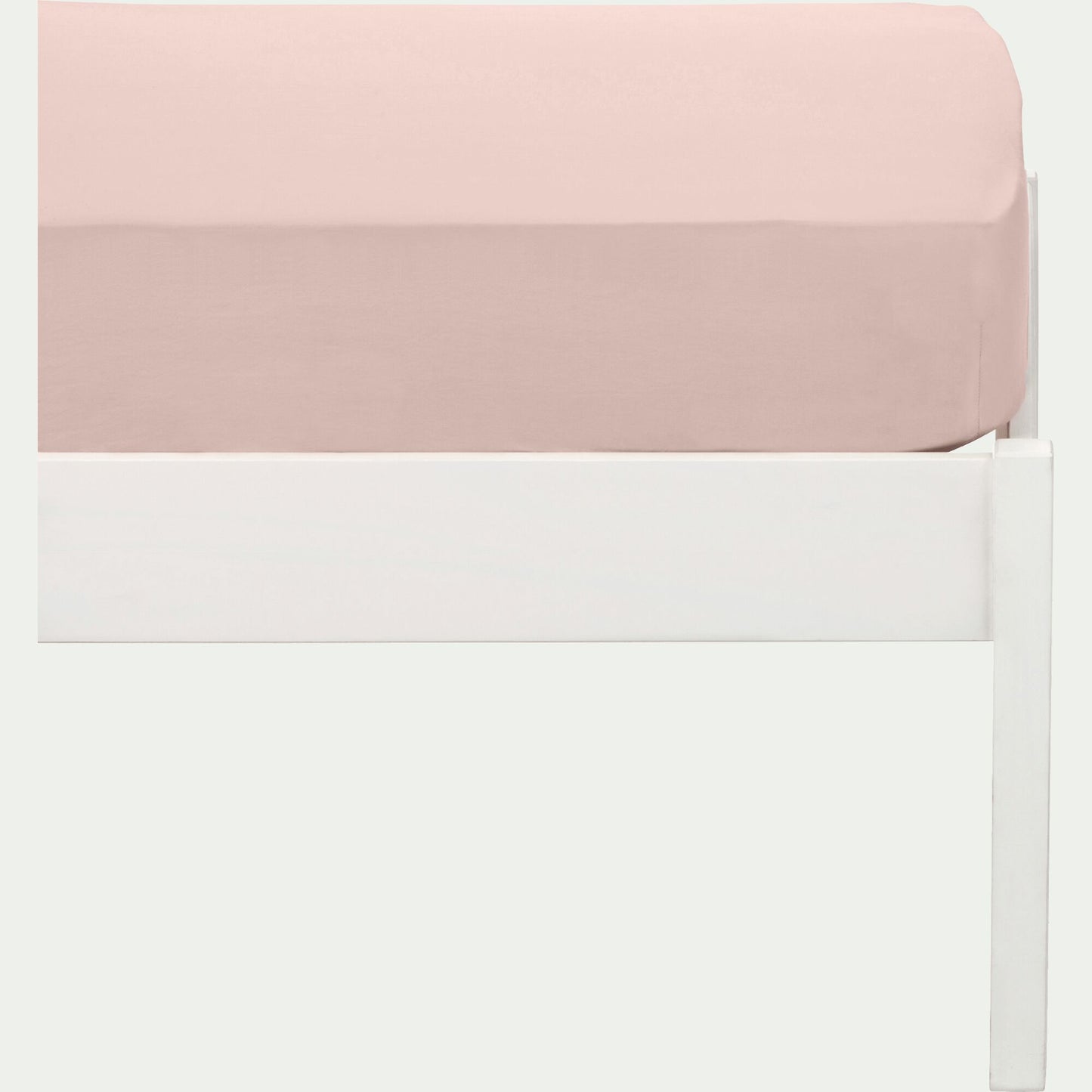 CALANQUES - Drap housse enfant en coton 90x140+B15cm - rose rosa