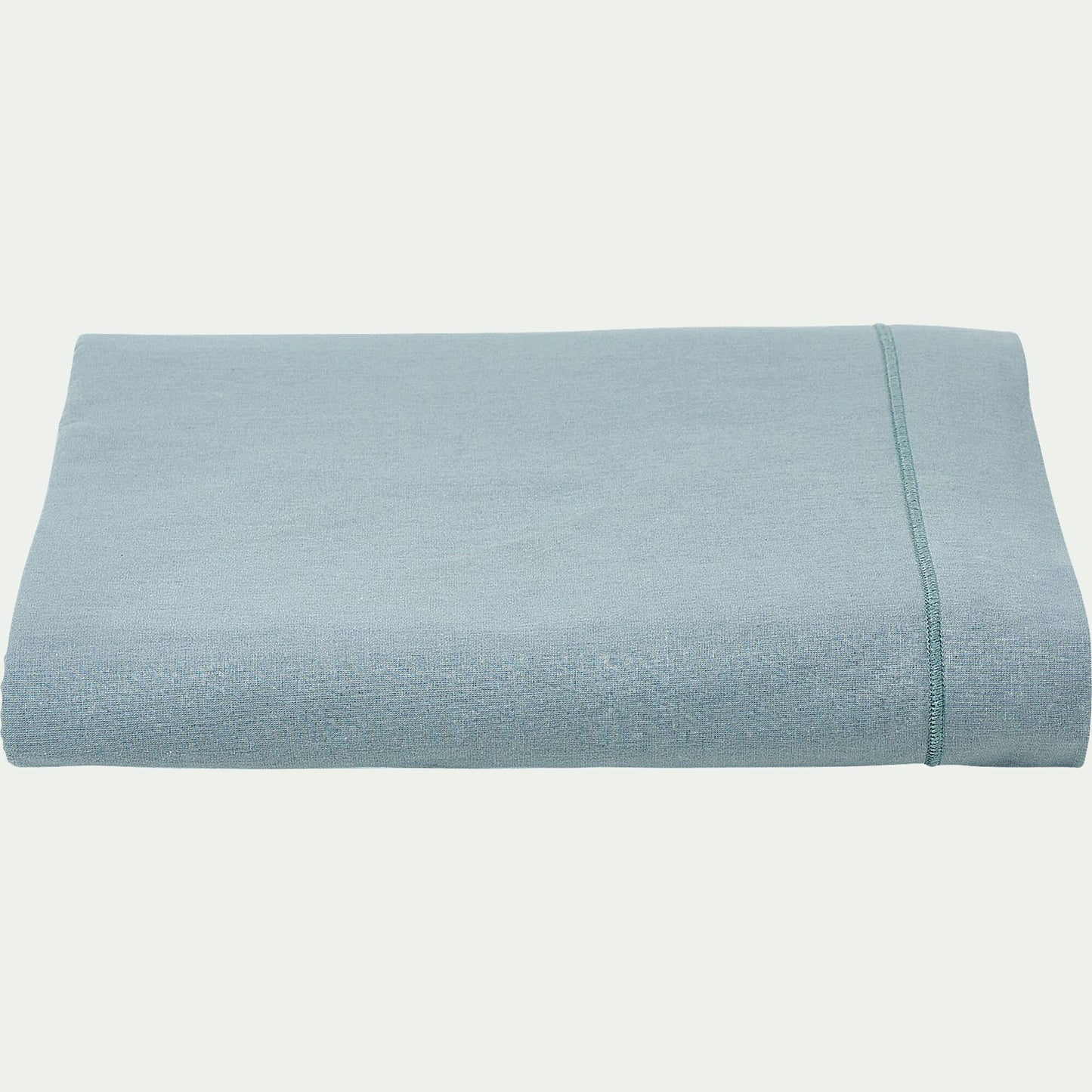 CALANQUES - Drap plat en coton 270x300cm - bleu calaluna