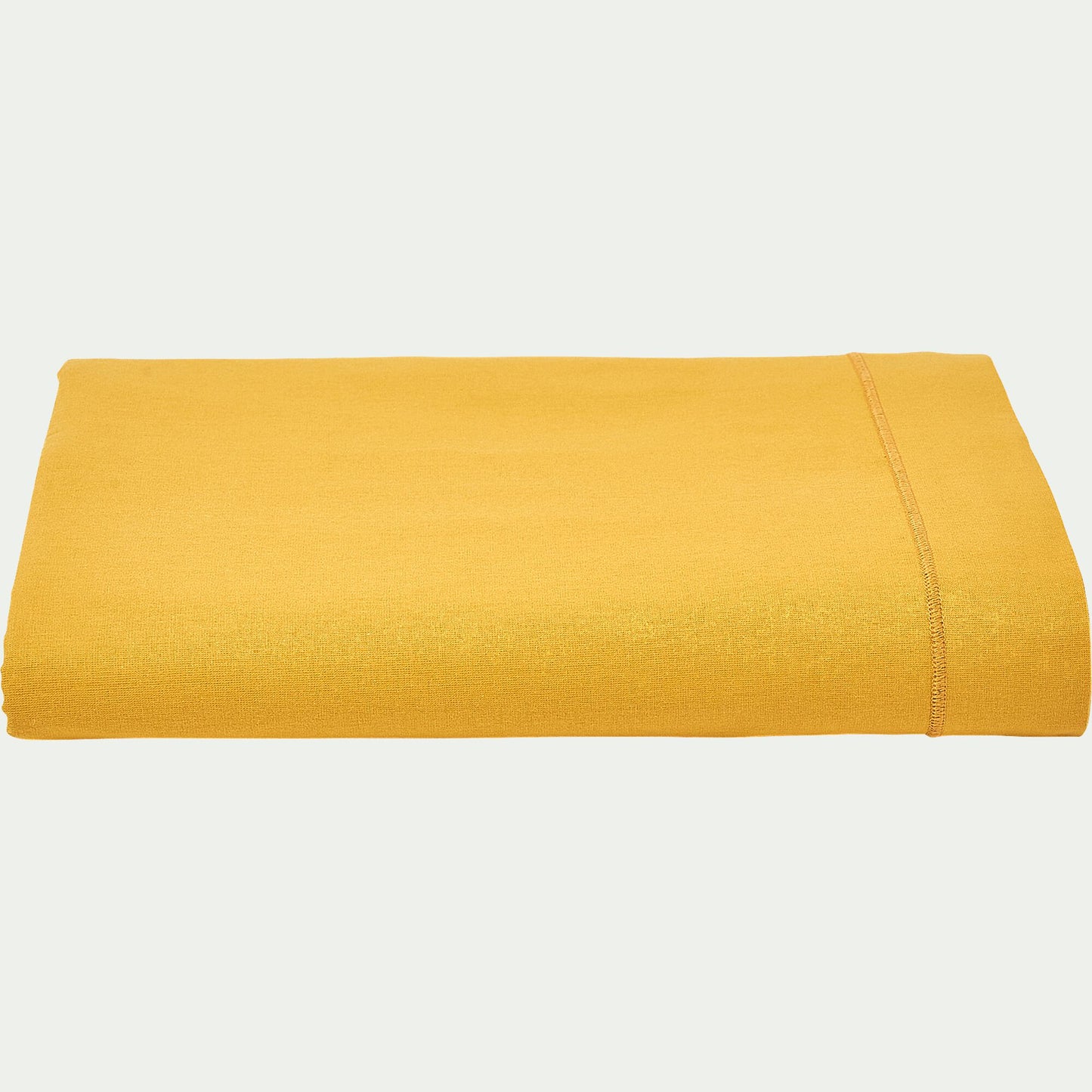 CALANQUES - Drap plat en coton 270x300cm - jaune genet