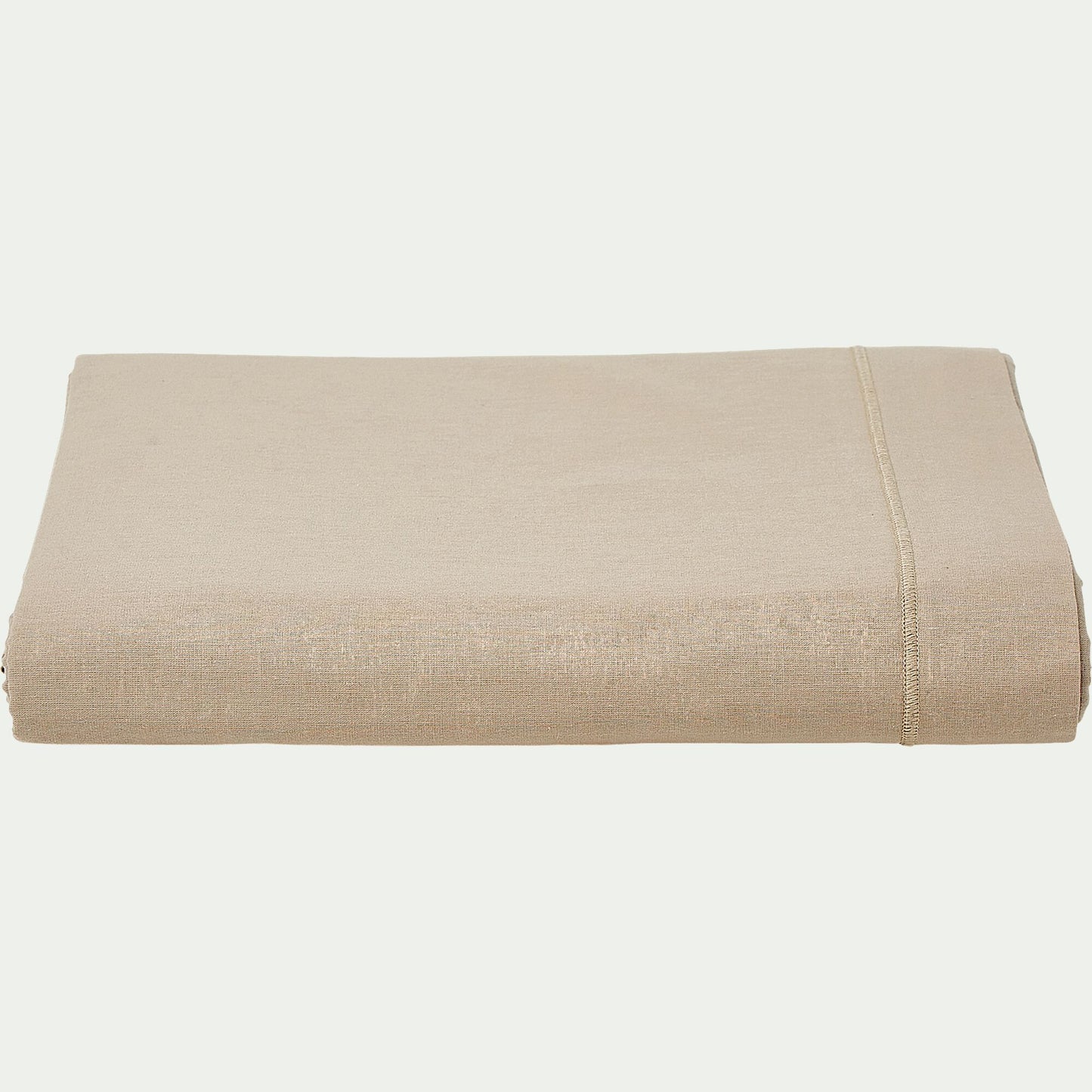 CALANQUES - Drap plat en coton 180x300cm - beige alpilles