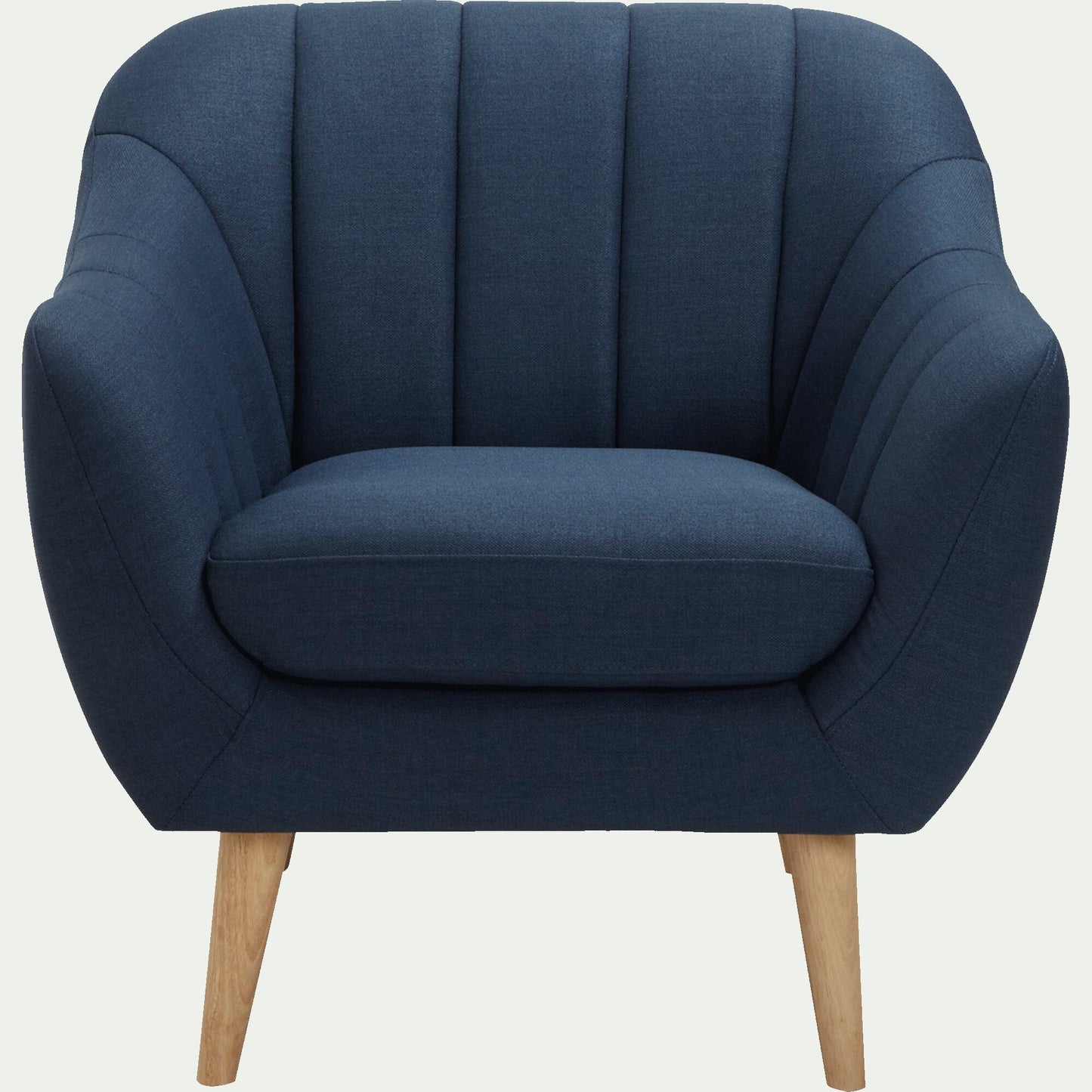 SHELL - Fauteuil en tissu - bleu foncé