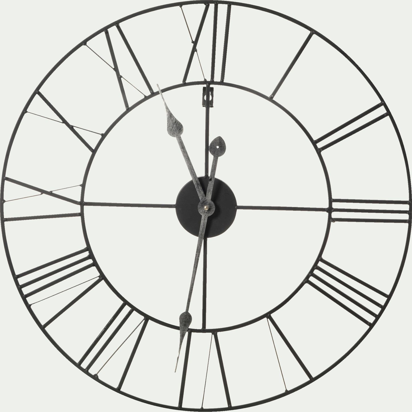 MYRON - Horloge murale en métal D60cm - noir