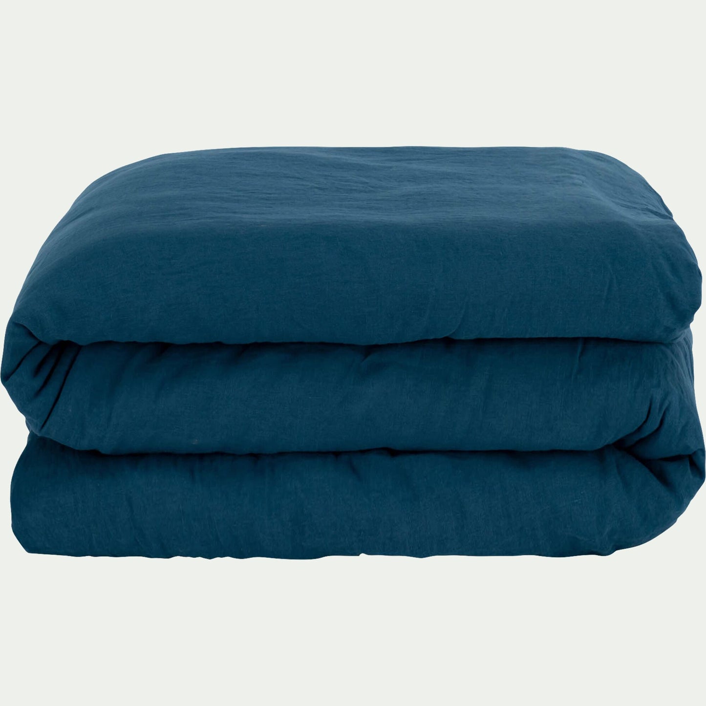 CALANQUES - Linge de lit uni en coton - bleu figuerolles