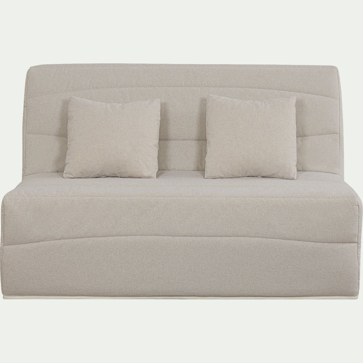 CAPEO - Housse pour canapé BZ et 2 housses de coussin 160x200 cm - beige