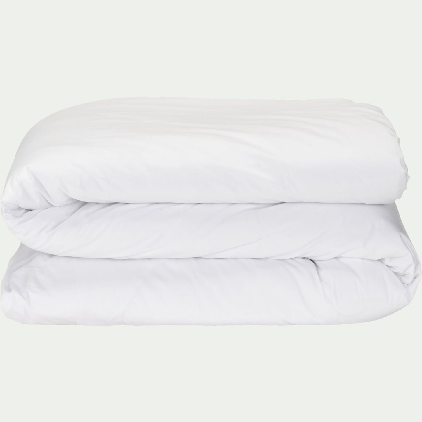 KISSOS - Housse de couette en percale de coton 240x220cm - blanc