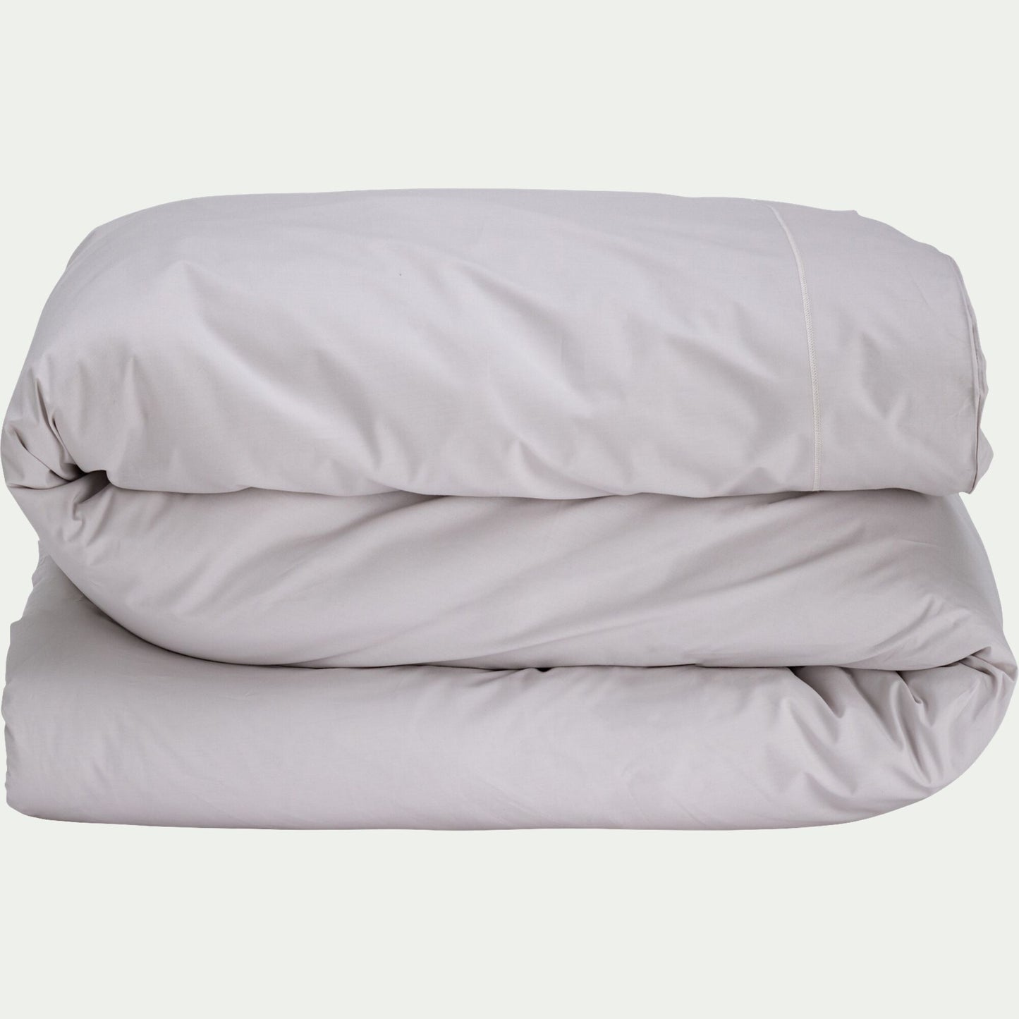 MARLY - Housse de couette en percale de coton 260x240cm - gris perle