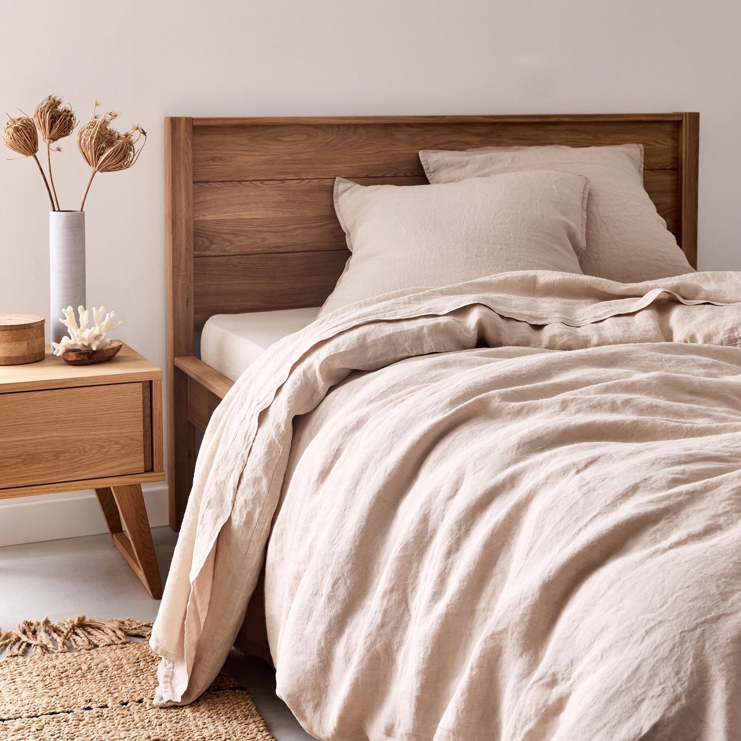 VENCE - Housse de couette en lin lavé 240x220cm - beige