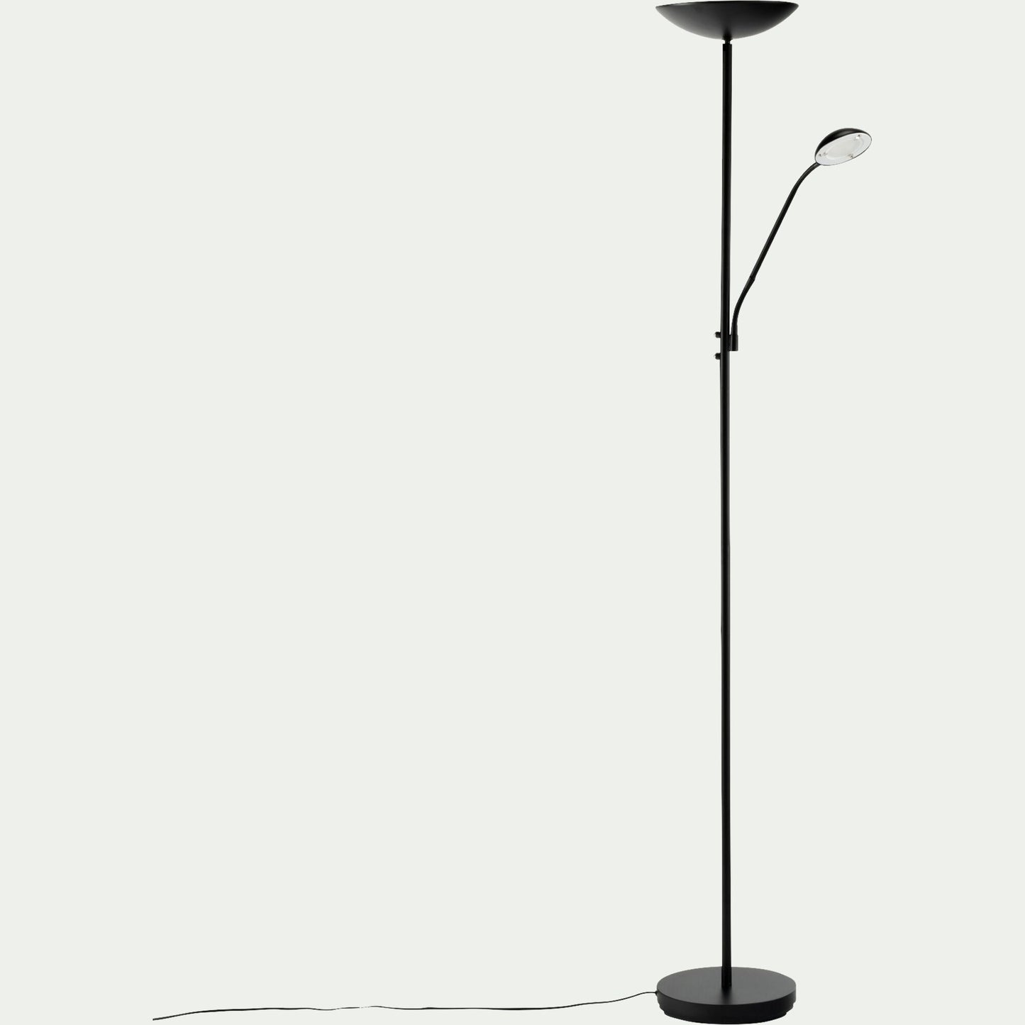 ZENITH - Lampadaire électrifié droit en acier H180cm - noir