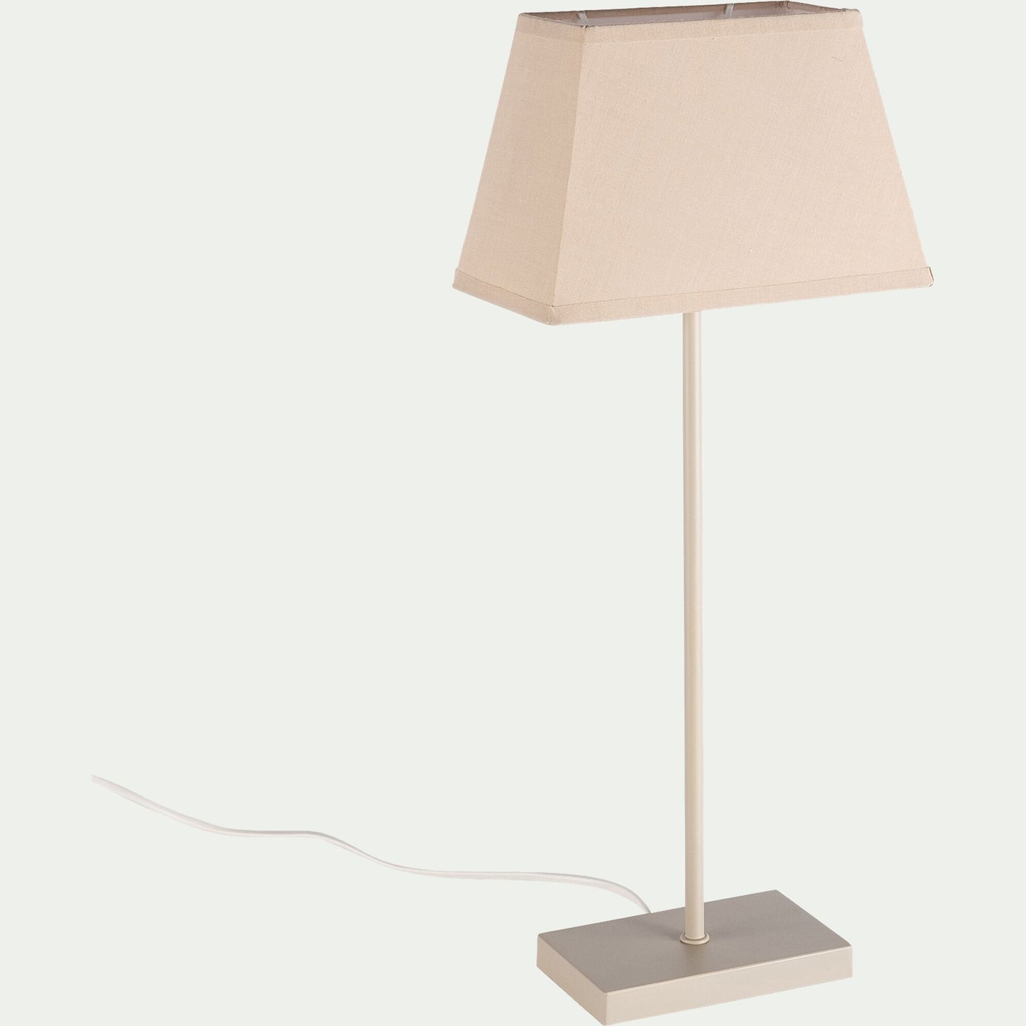 SVELTA - Lampe à poser électrifiée en coton H47cm - beige alpilles