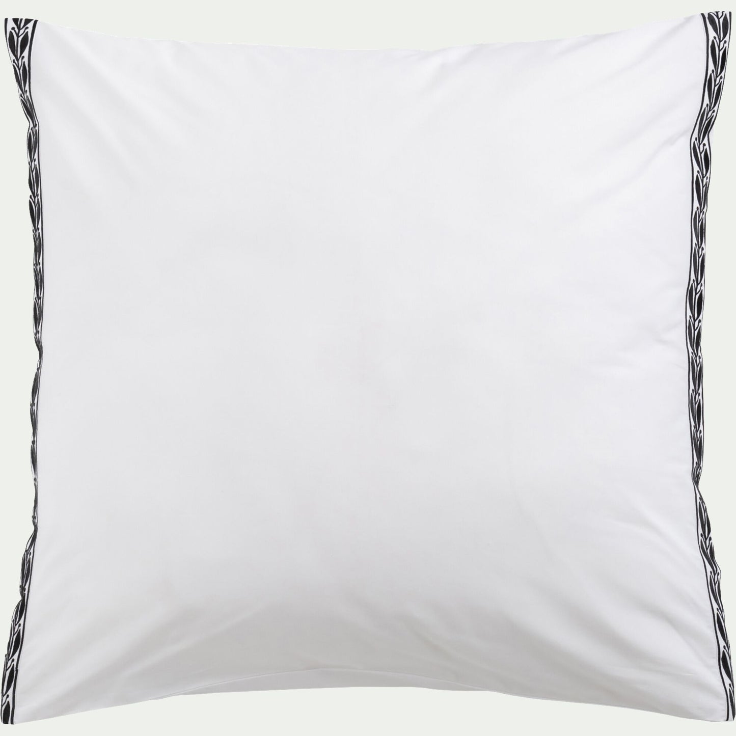 KISSOS - Lot de 2 taies d'oreiller en percale de coton 65x65cm - blanc