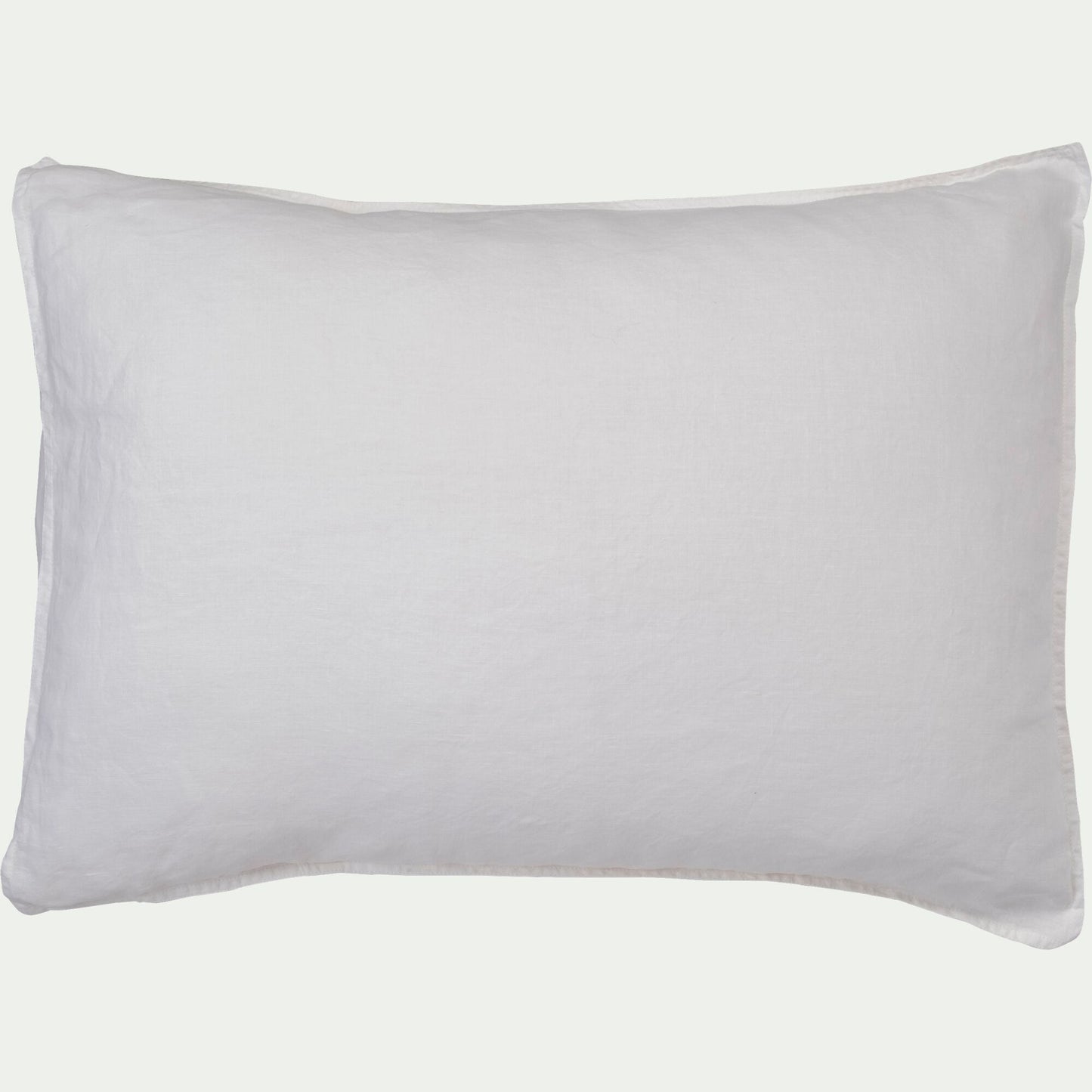VENCE - Lot de 2 taies d'oreiller en lin lavé - blanc capelan 50x70cm