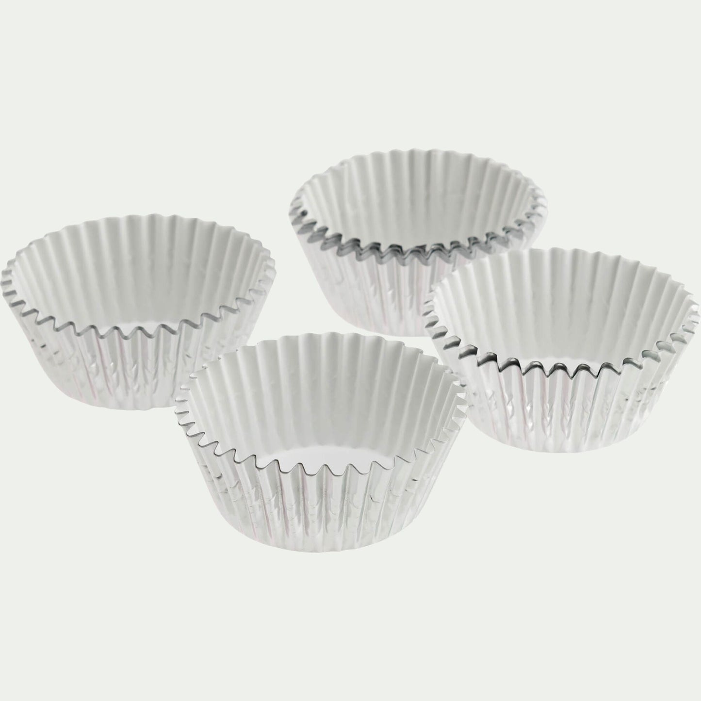 PATISDECOR - Lot de 50 caissettes à cupcakes D5cm - argenté