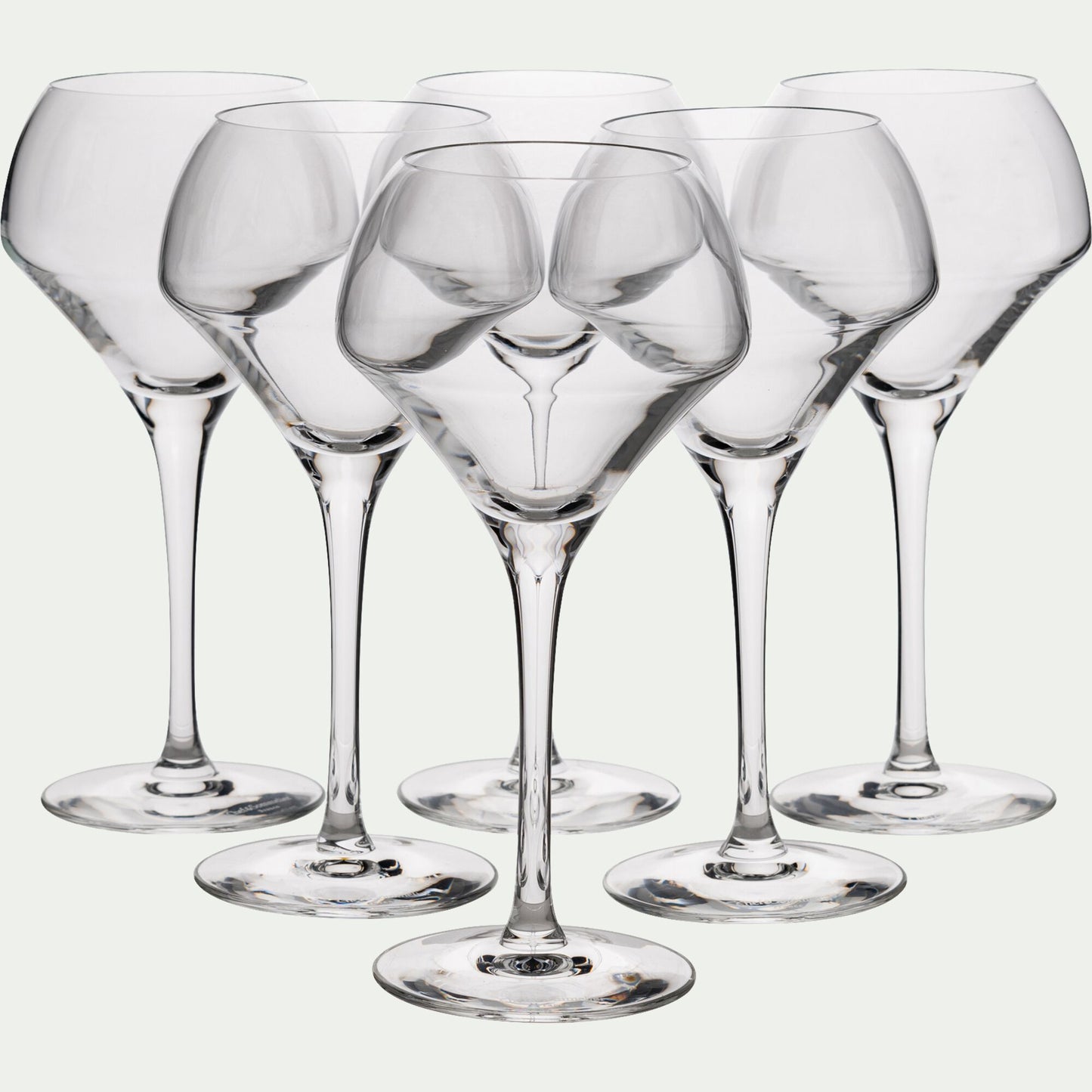 OPEN UP - Lot de 6 verres à pied en cristallin 37cl - transparent