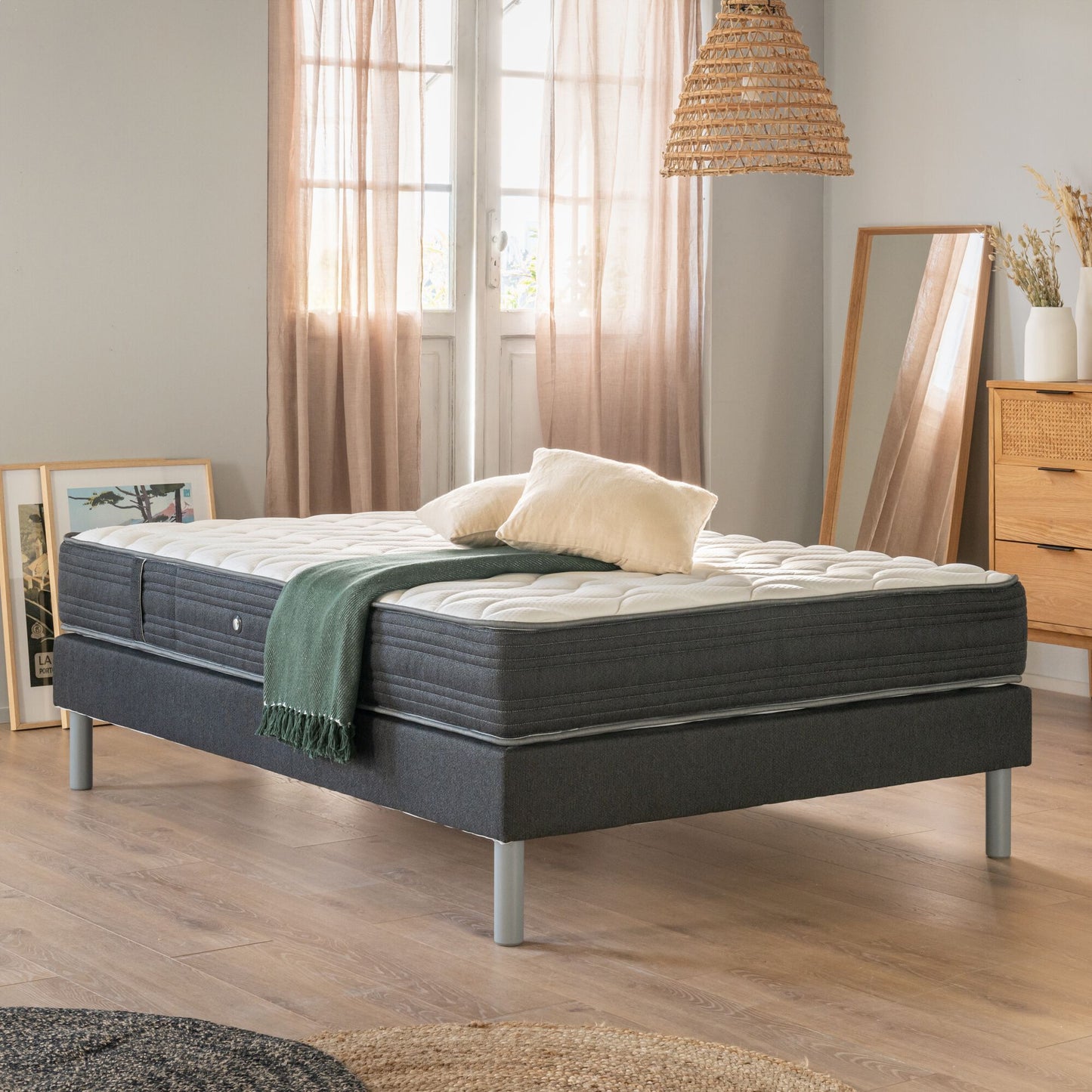 RESSIA - Matelas alinea à ressorts accueil ferme 140x200cm