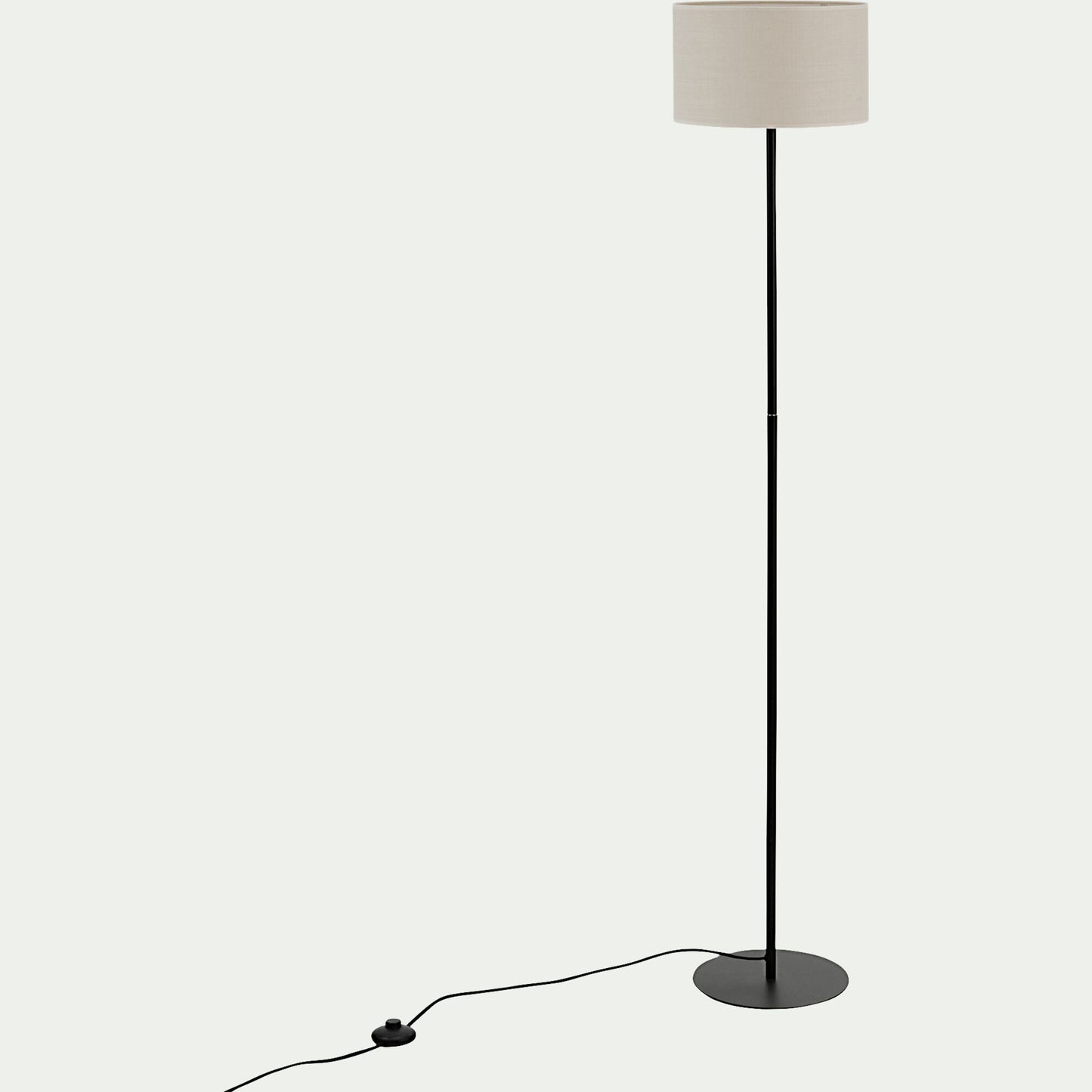 NANS - Lampadaire en métal - beige D30cm