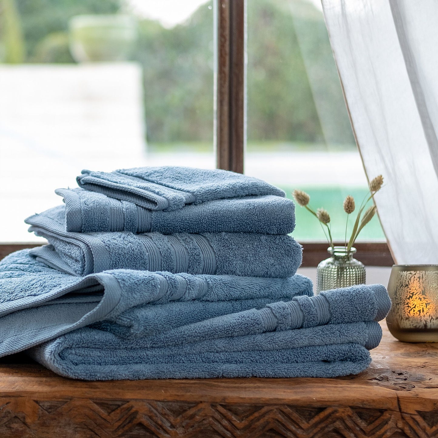NOUN - Linge de toilette - bleu autan