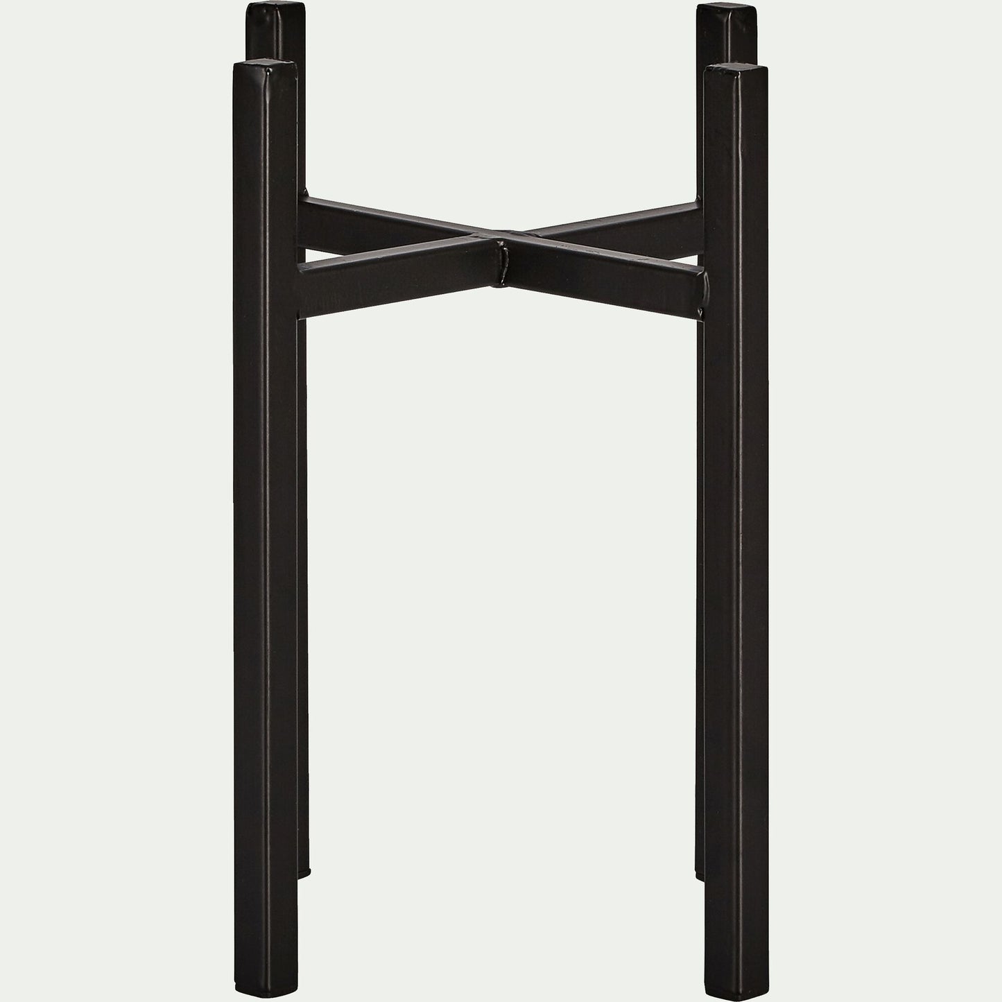 ASCOT - Porte-plante en métal noir H25xD16,5cm