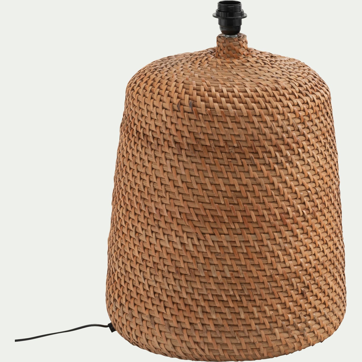 LENY - Pied de lampe électrifié en rotin H57cm - naturel
